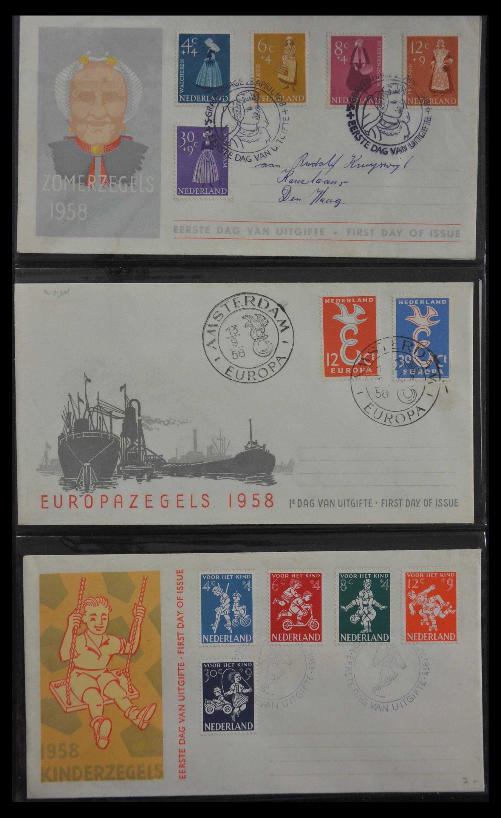 29812 009 - 29812 Netherlands FDC's 1952-2016.