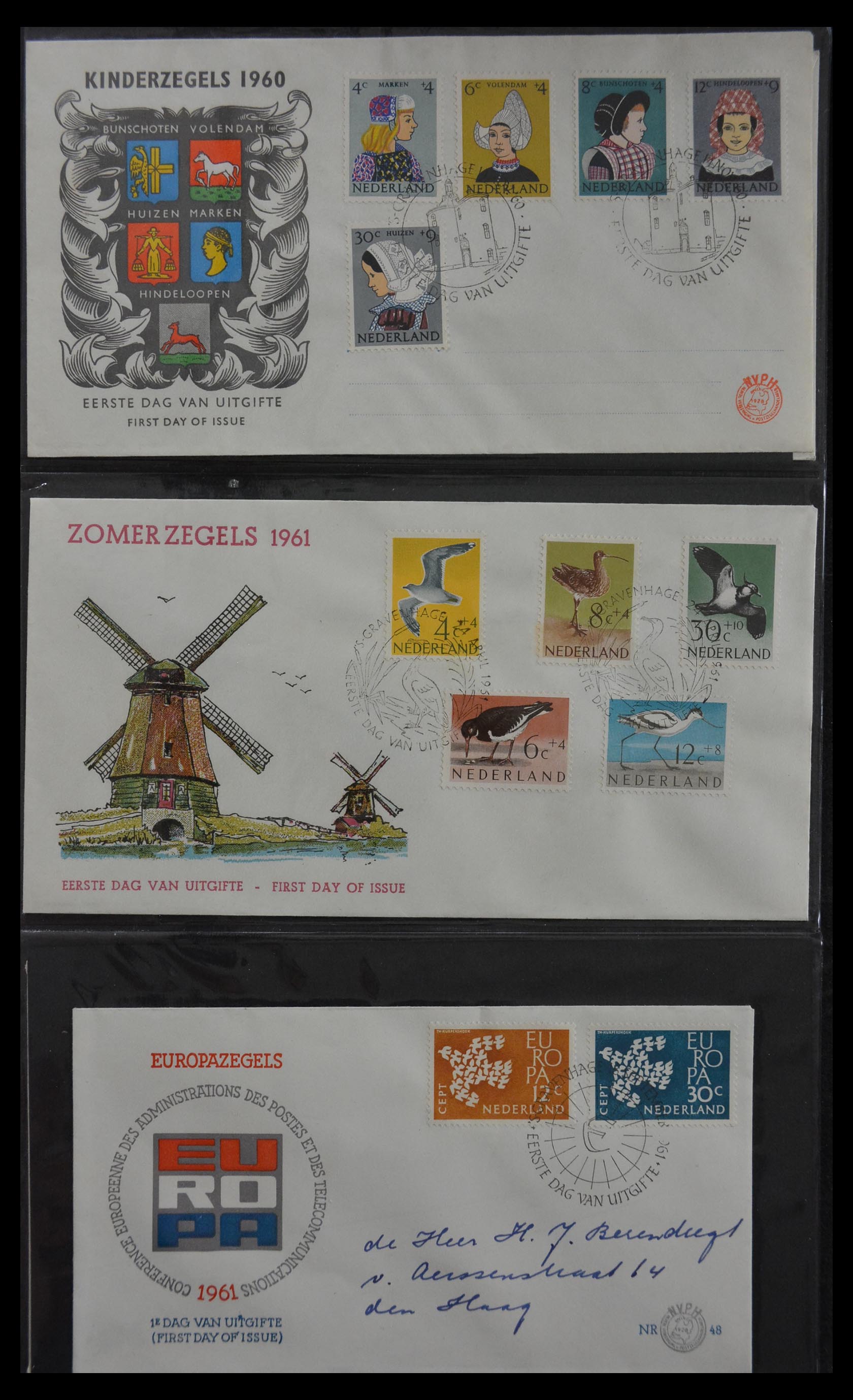 29812 013 - 29812 Netherlands FDC's 1952-2016.