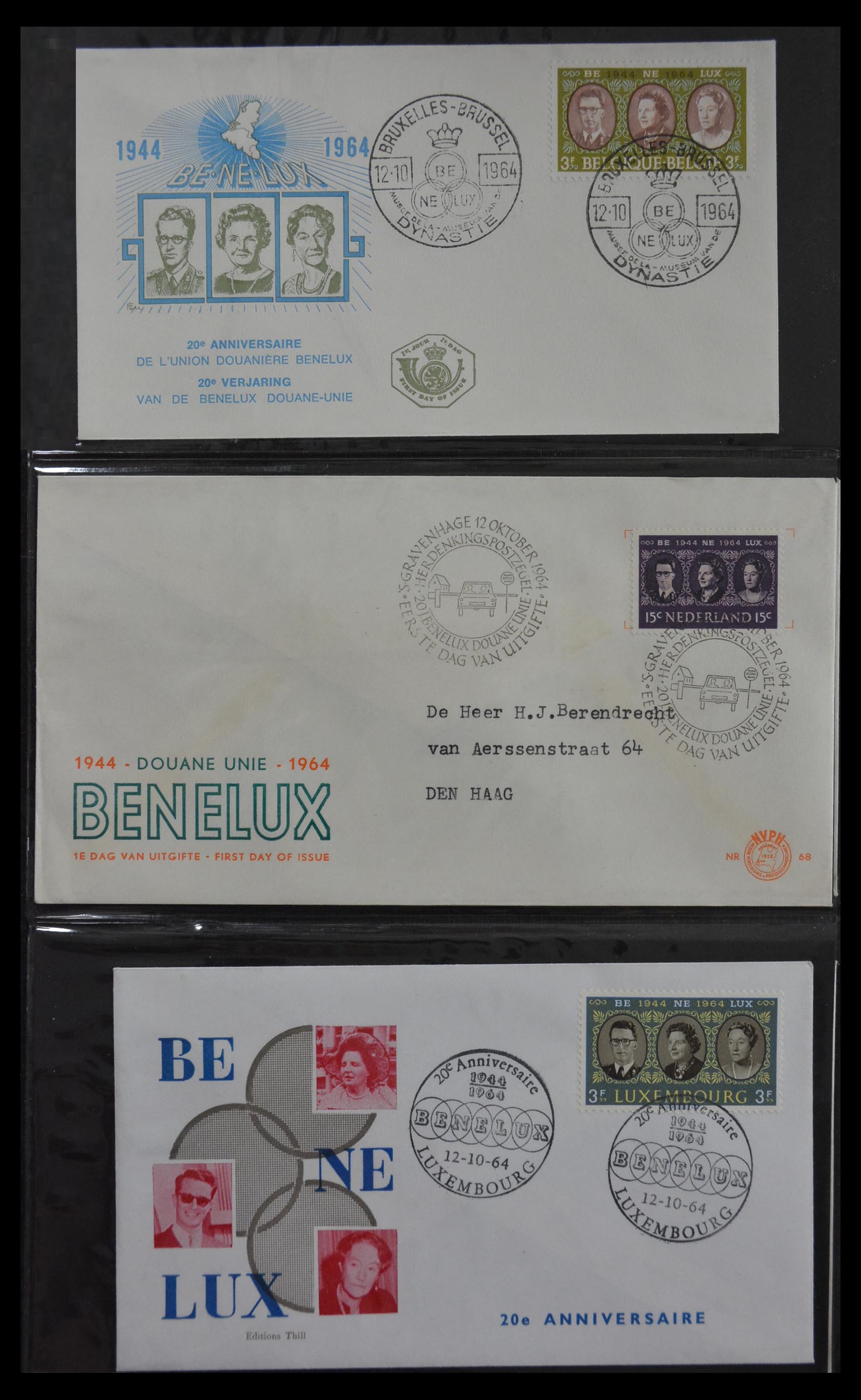 29812 020 - 29812 Netherlands FDC's 1952-2016.