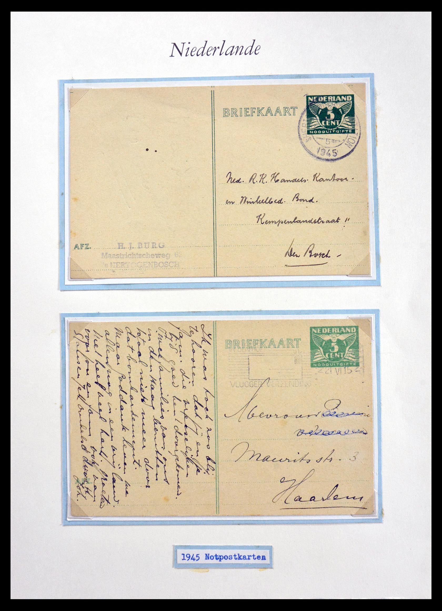 29824 002 - 29824 Nederland stempels 1945-1946.