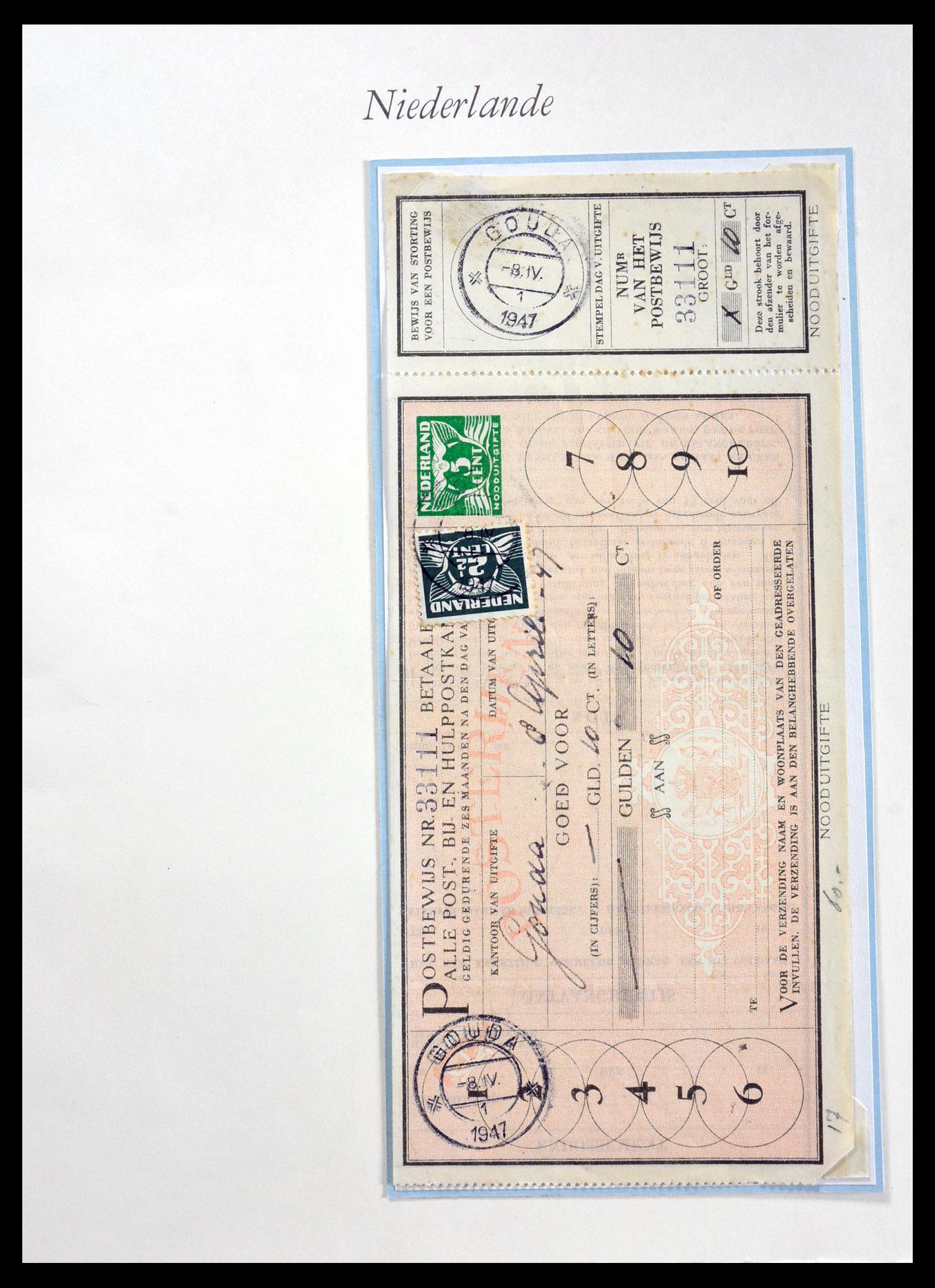 29824 005 - 29824 Netherlands cancels 1945-1946.