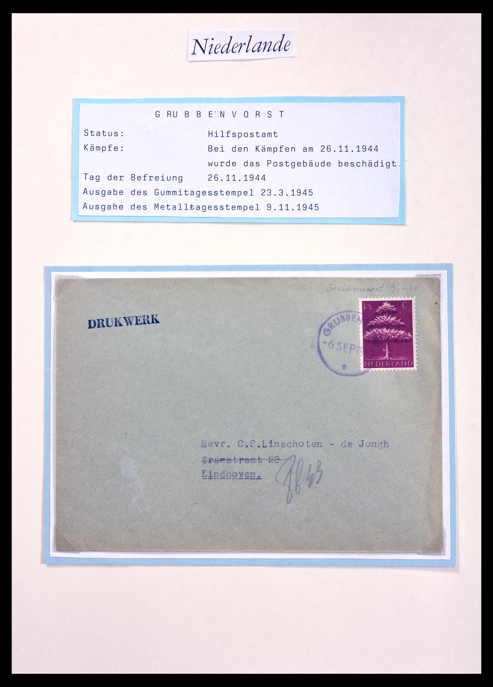 29824 014 - 29824 Netherlands cancels 1945-1946.