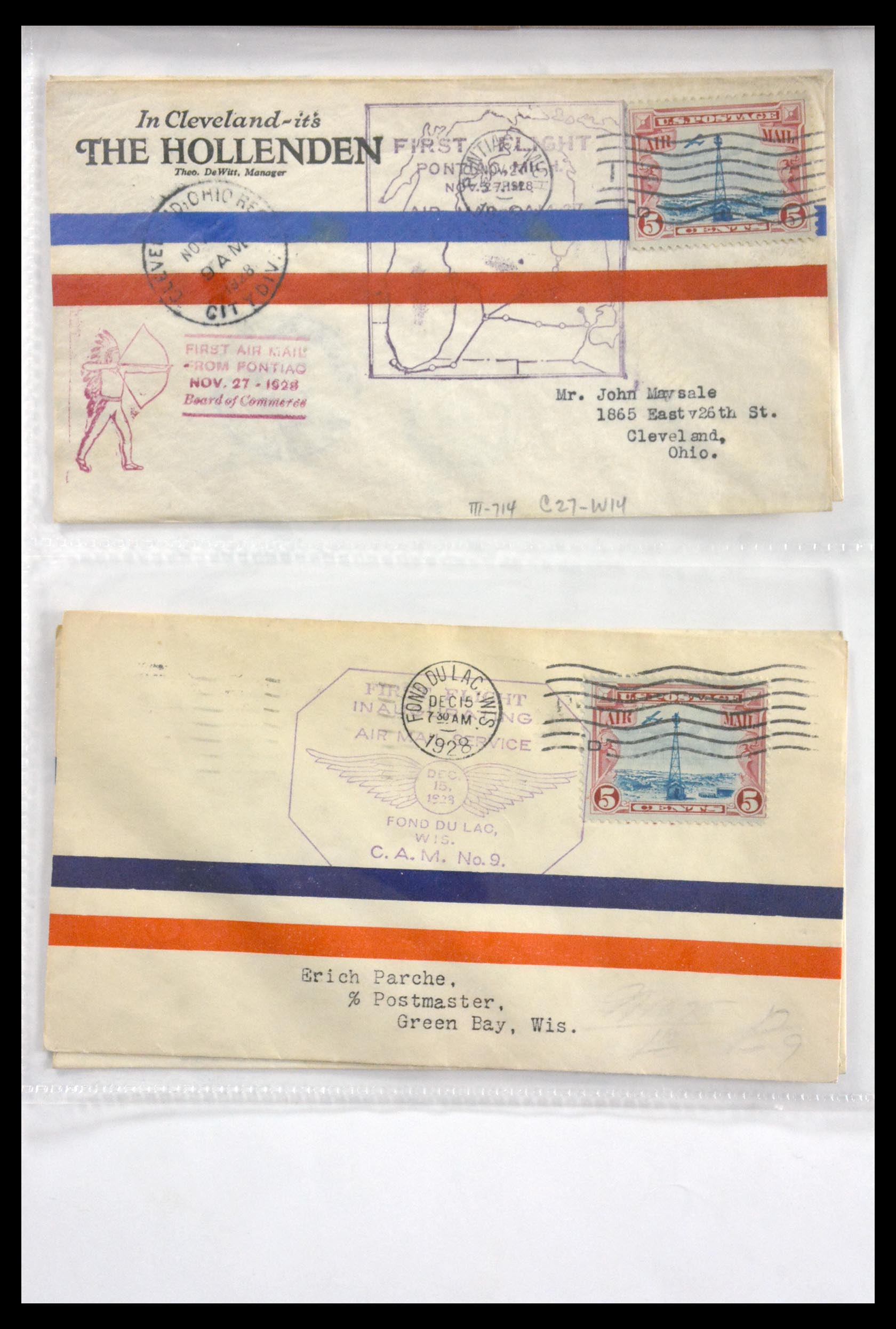 29830 002 - 29830 USA luchtpostbrieven ca. 1919-1932.