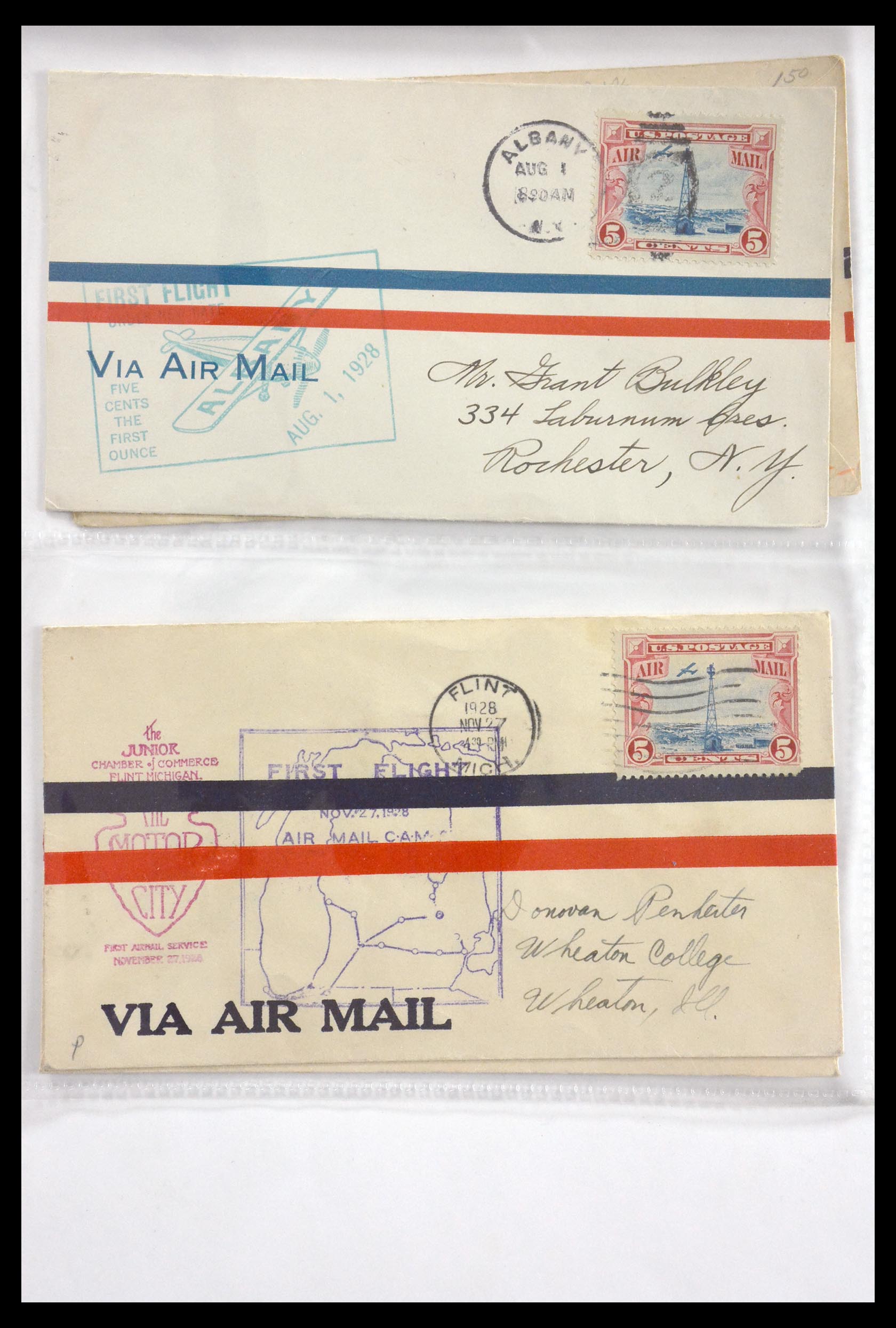 29830 013 - 29830 USA luchtpostbrieven ca. 1919-1932.