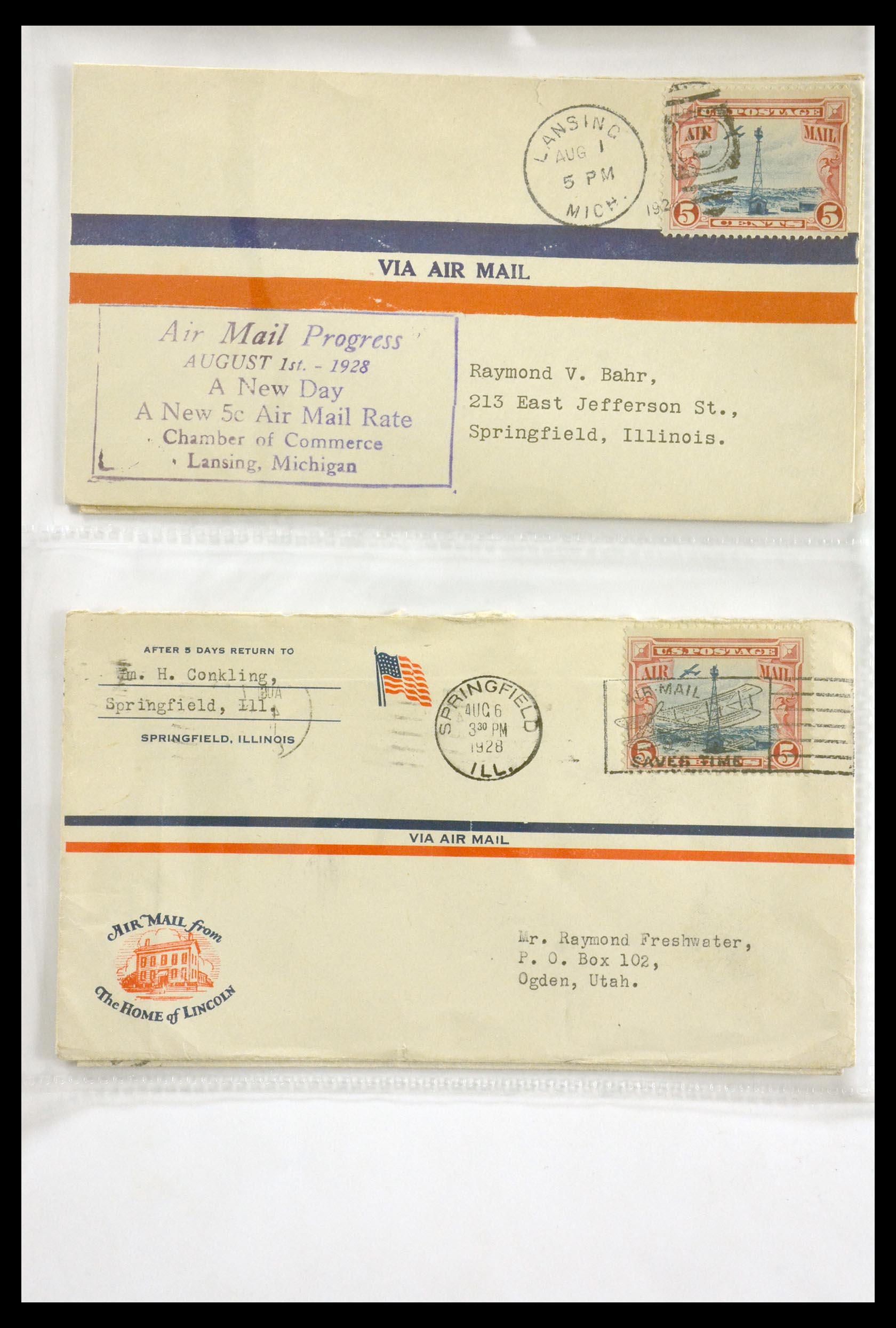 29830 023 - 29830 USA luchtpostbrieven ca. 1919-1932.