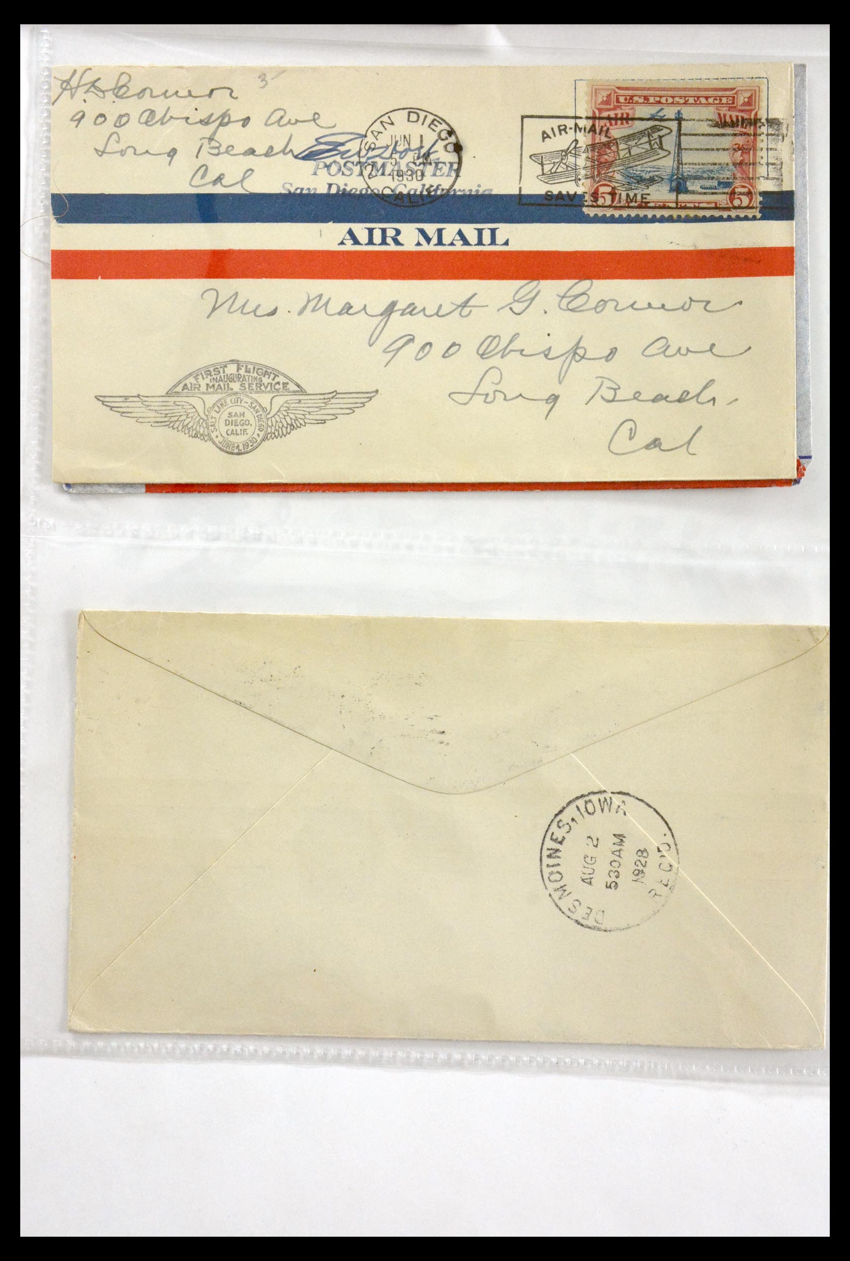 29830 028 - 29830 USA luchtpostbrieven ca. 1919-1932.