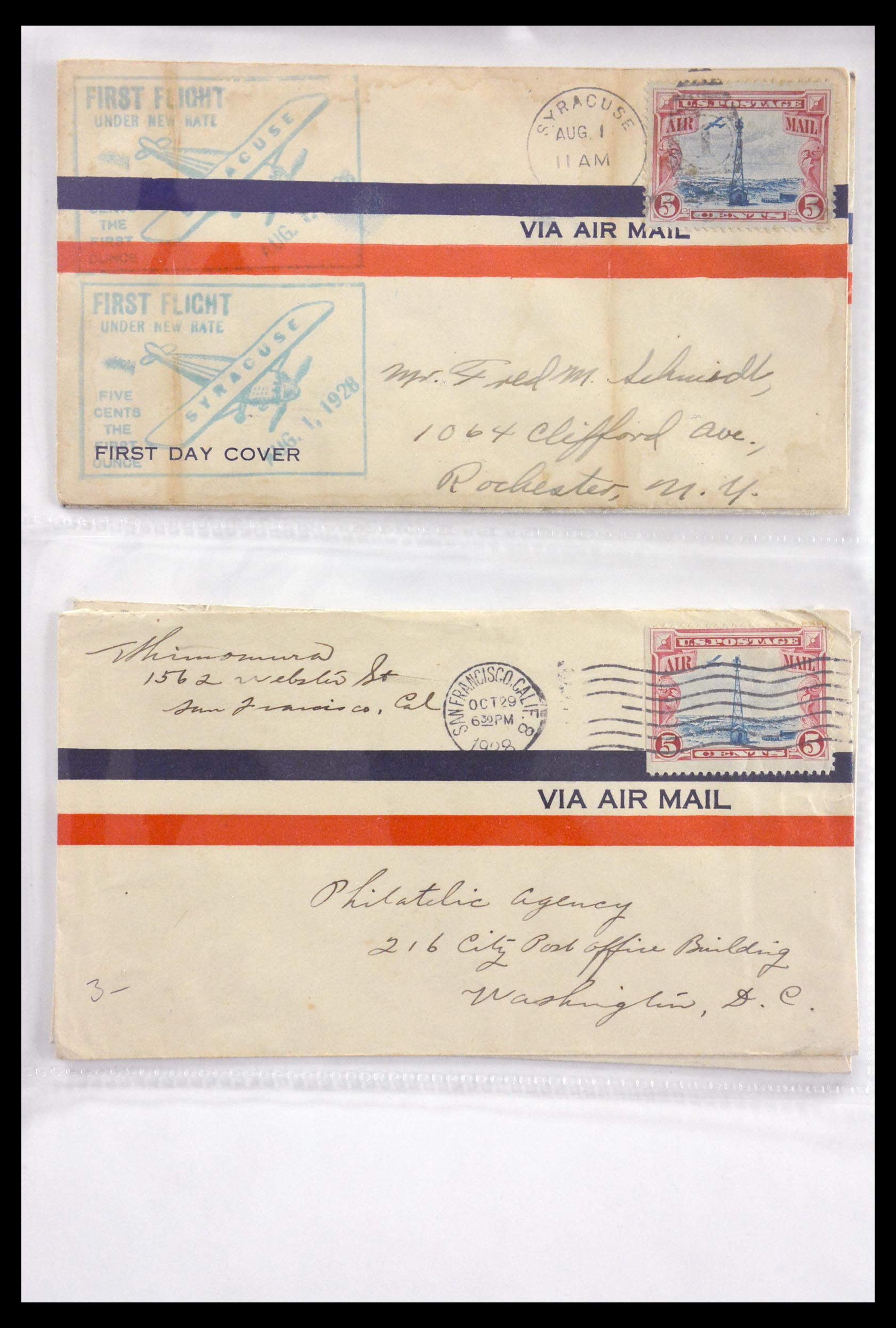 29830 033 - 29830 USA luchtpostbrieven ca. 1919-1932.