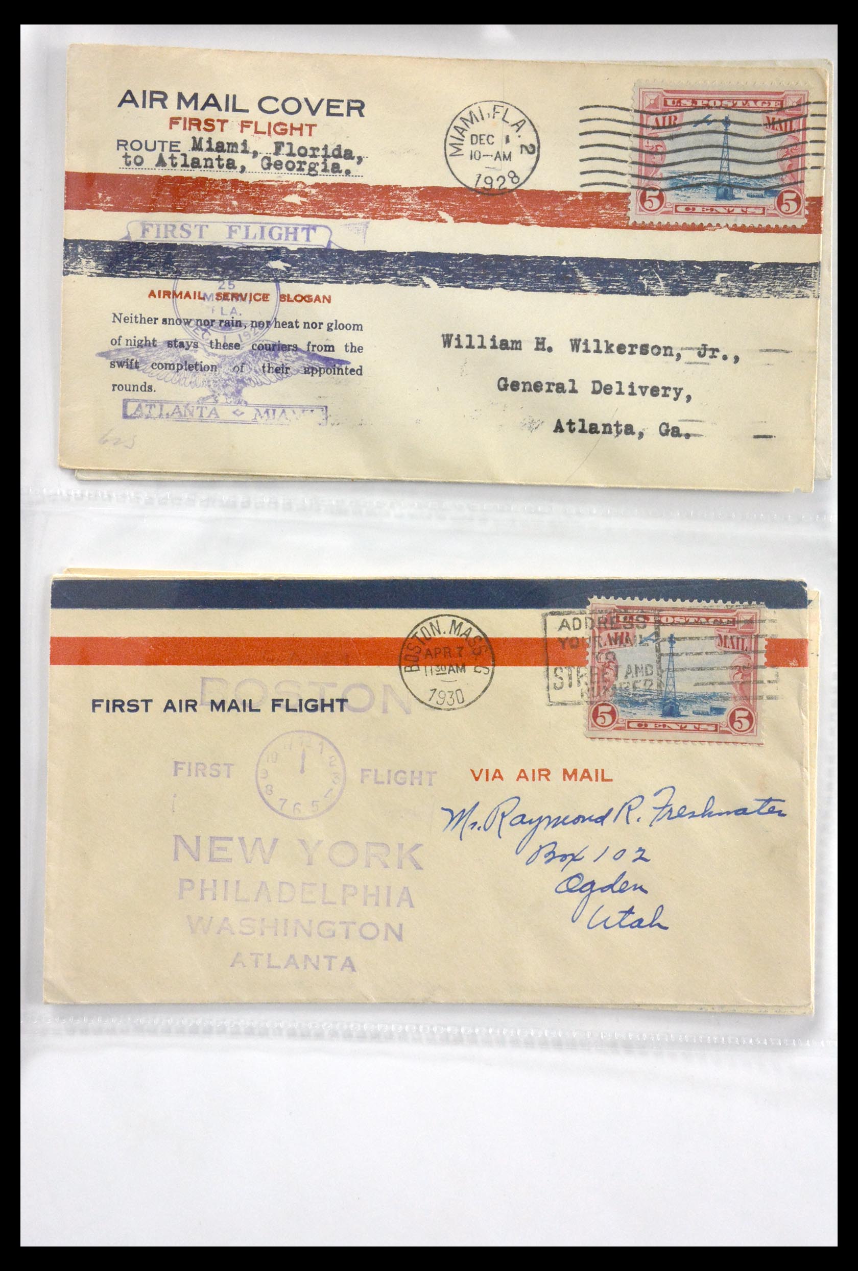 29830 037 - 29830 USA luchtpostbrieven ca. 1919-1932.
