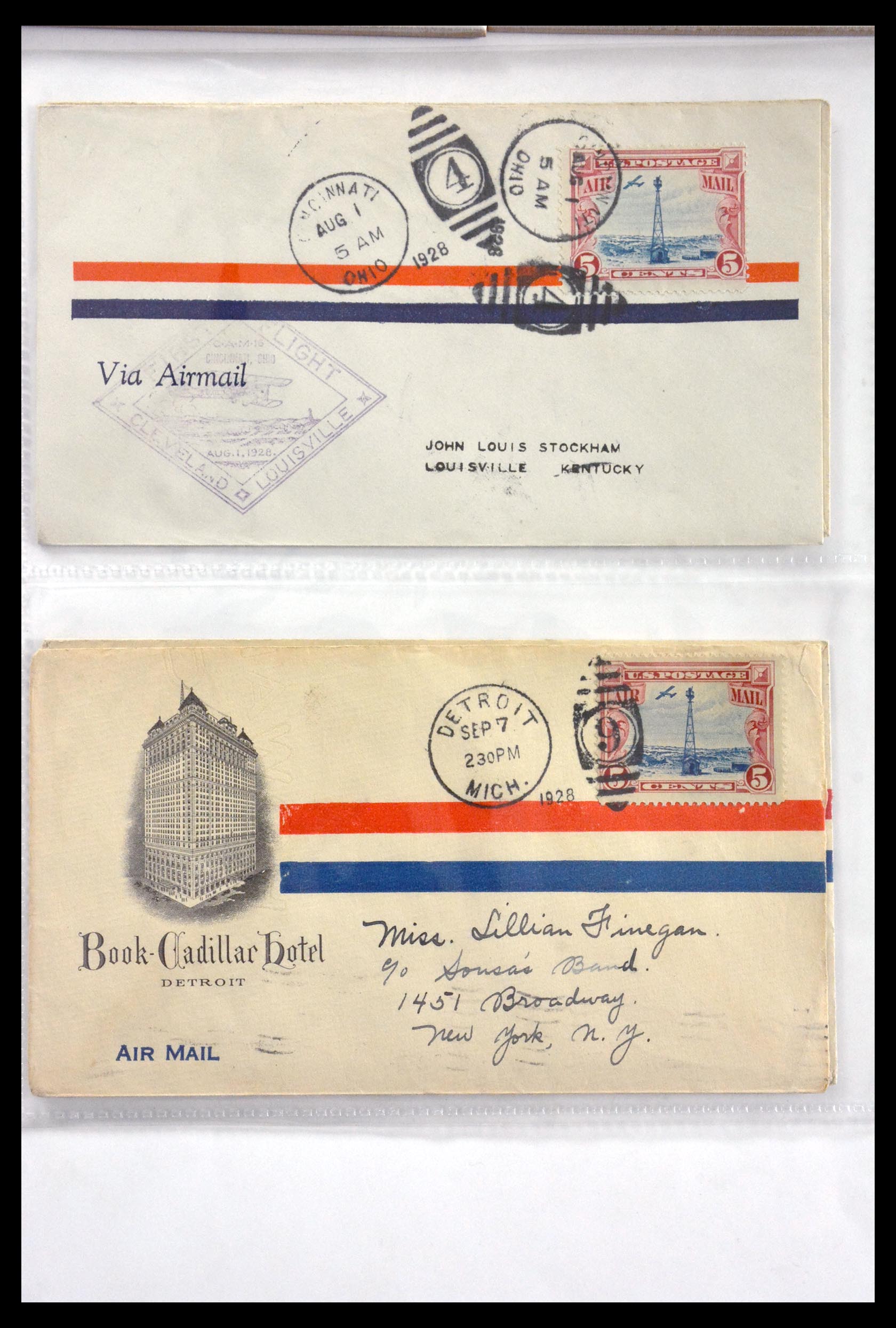 29830 044 - 29830 USA luchtpostbrieven ca. 1919-1932.