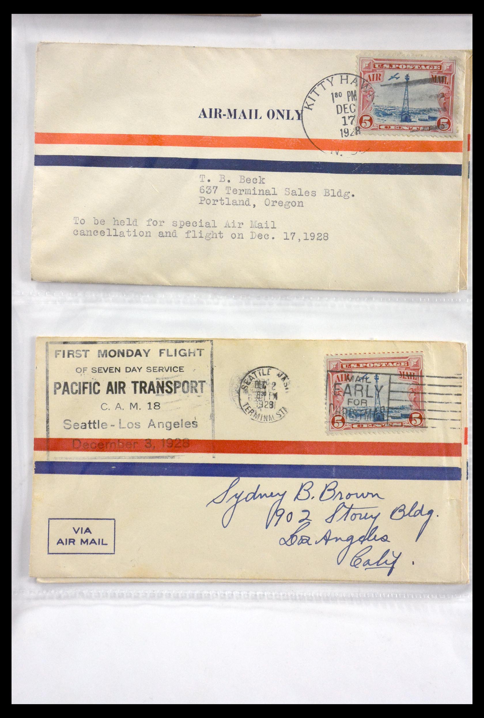 29830 045 - 29830 USA luchtpostbrieven ca. 1919-1932.