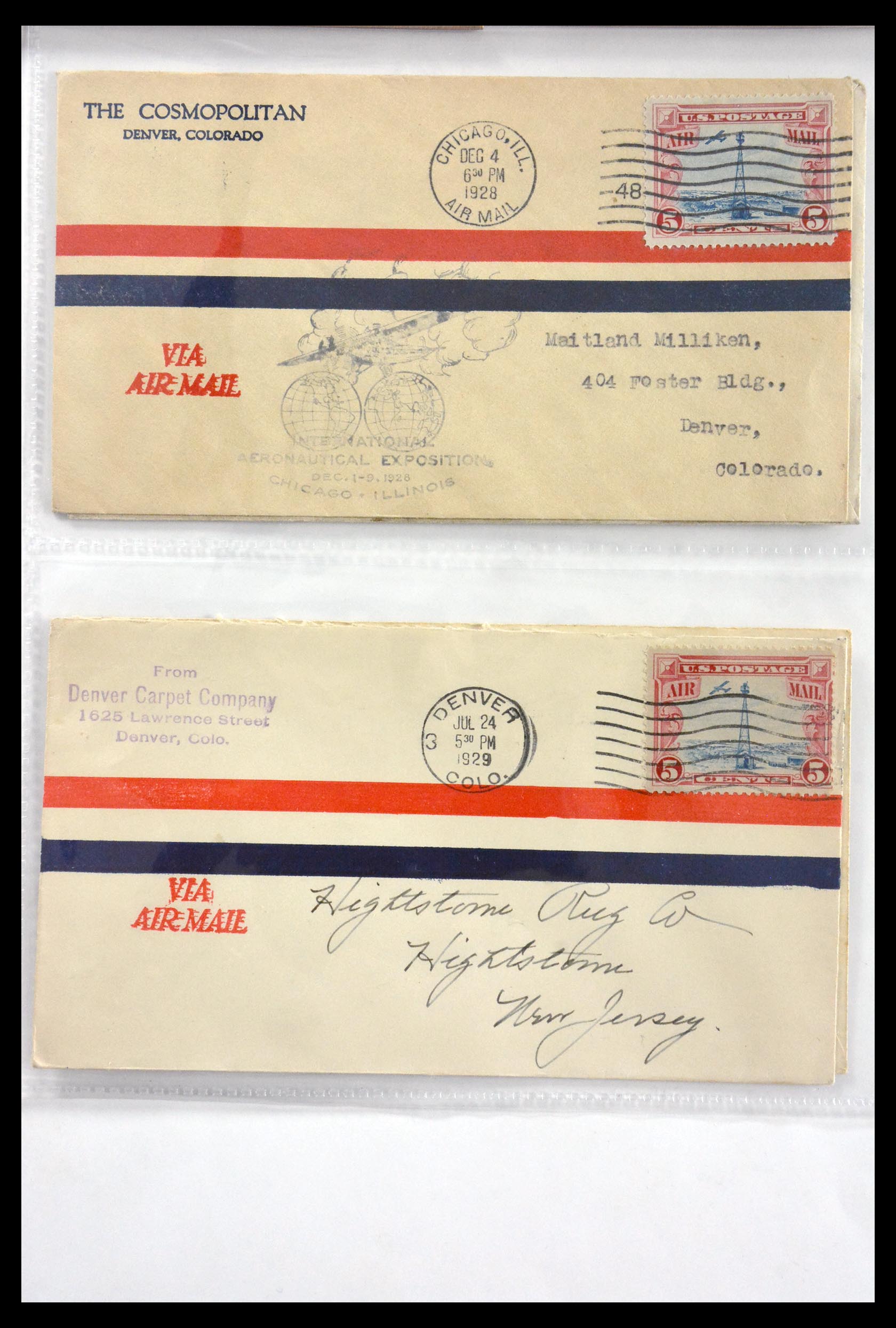 29830 046 - 29830 USA luchtpostbrieven ca. 1919-1932.