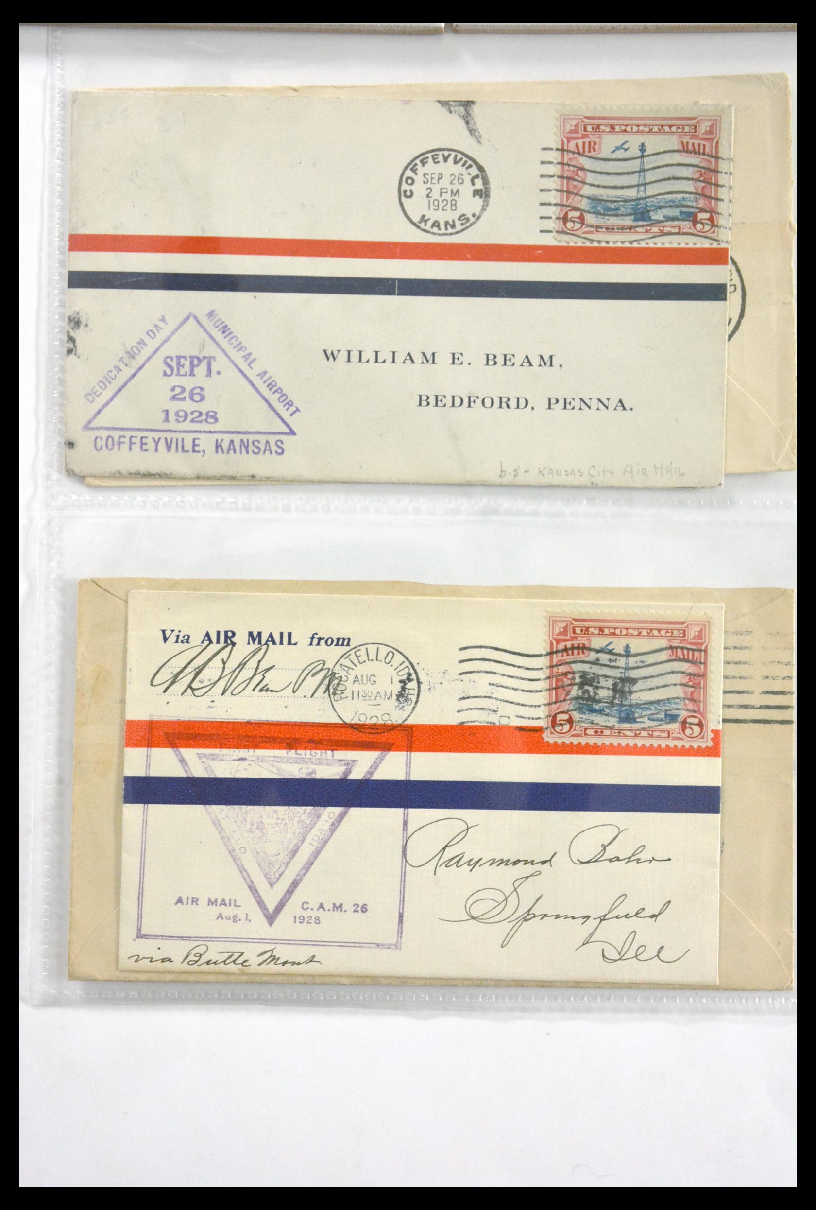 29830 048 - 29830 USA luchtpostbrieven ca. 1919-1932.
