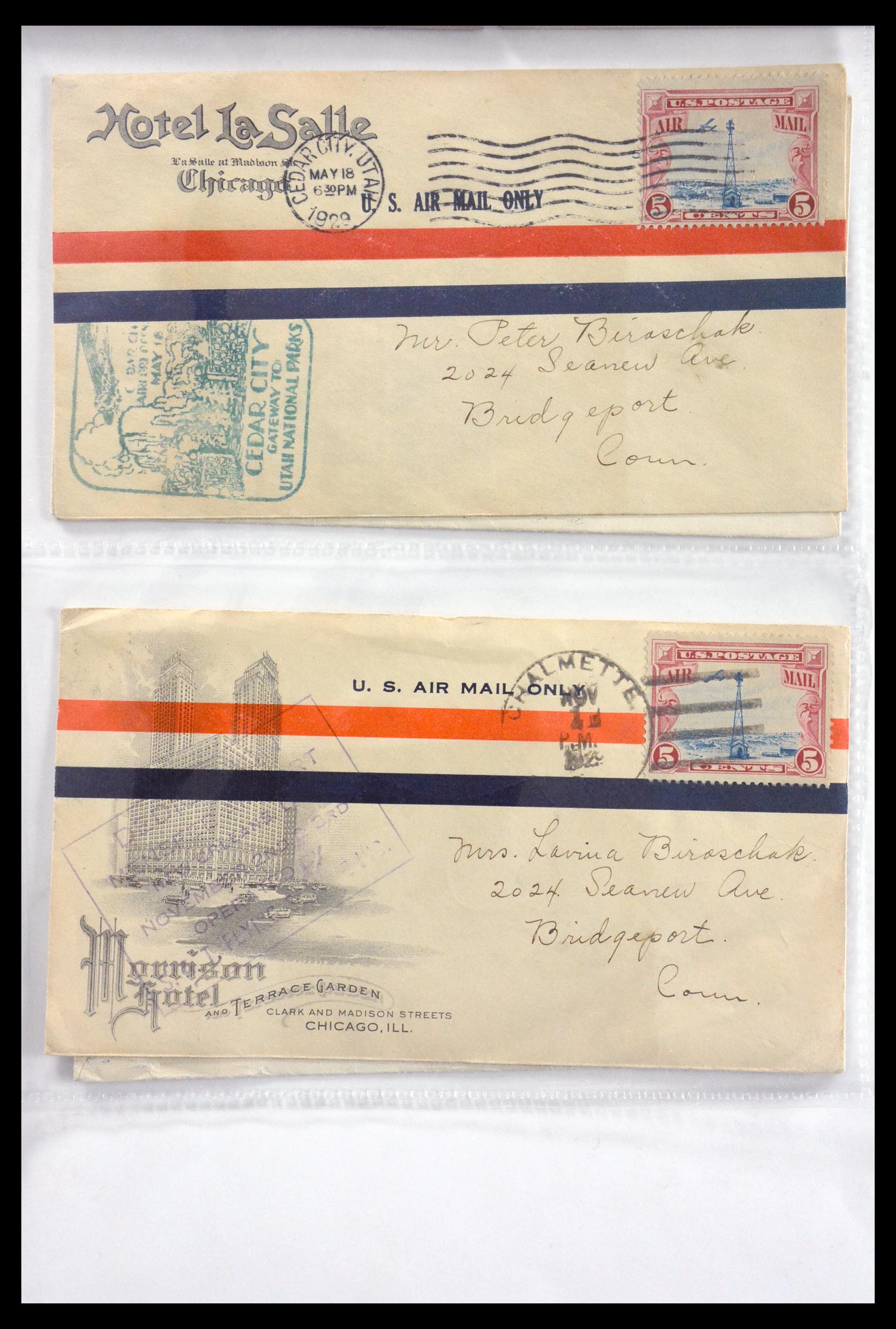 29830 051 - 29830 USA luchtpostbrieven ca. 1919-1932.