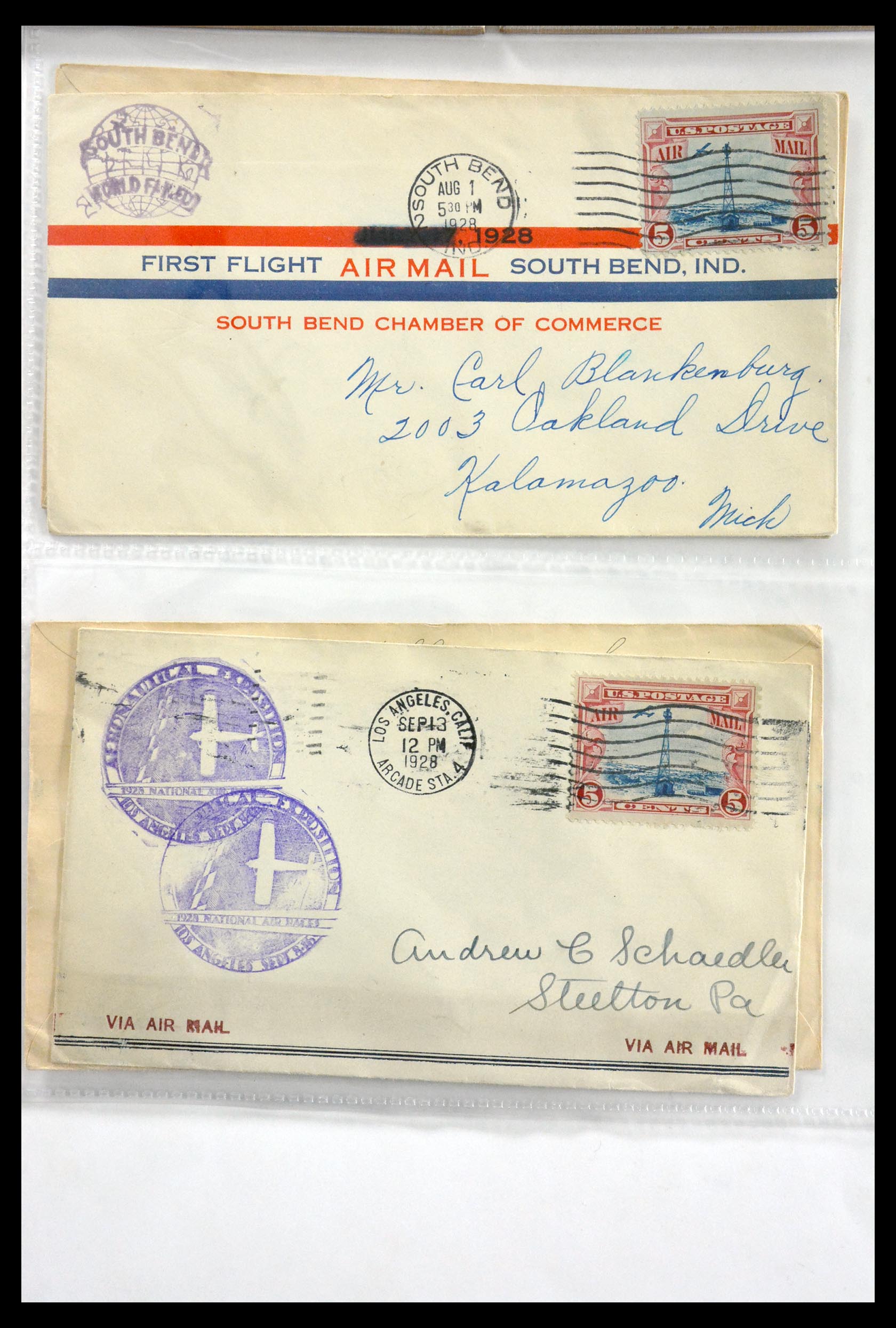 29830 052 - 29830 USA luchtpostbrieven ca. 1919-1932.