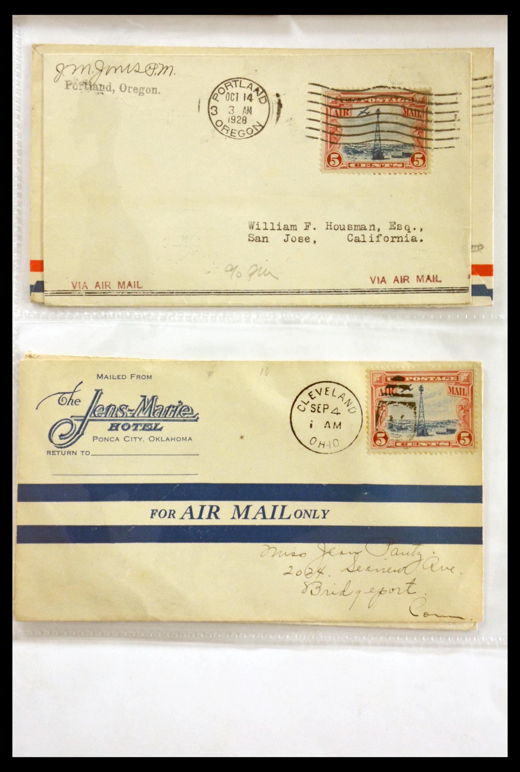 29830 056 - 29830 USA luchtpostbrieven ca. 1919-1932.