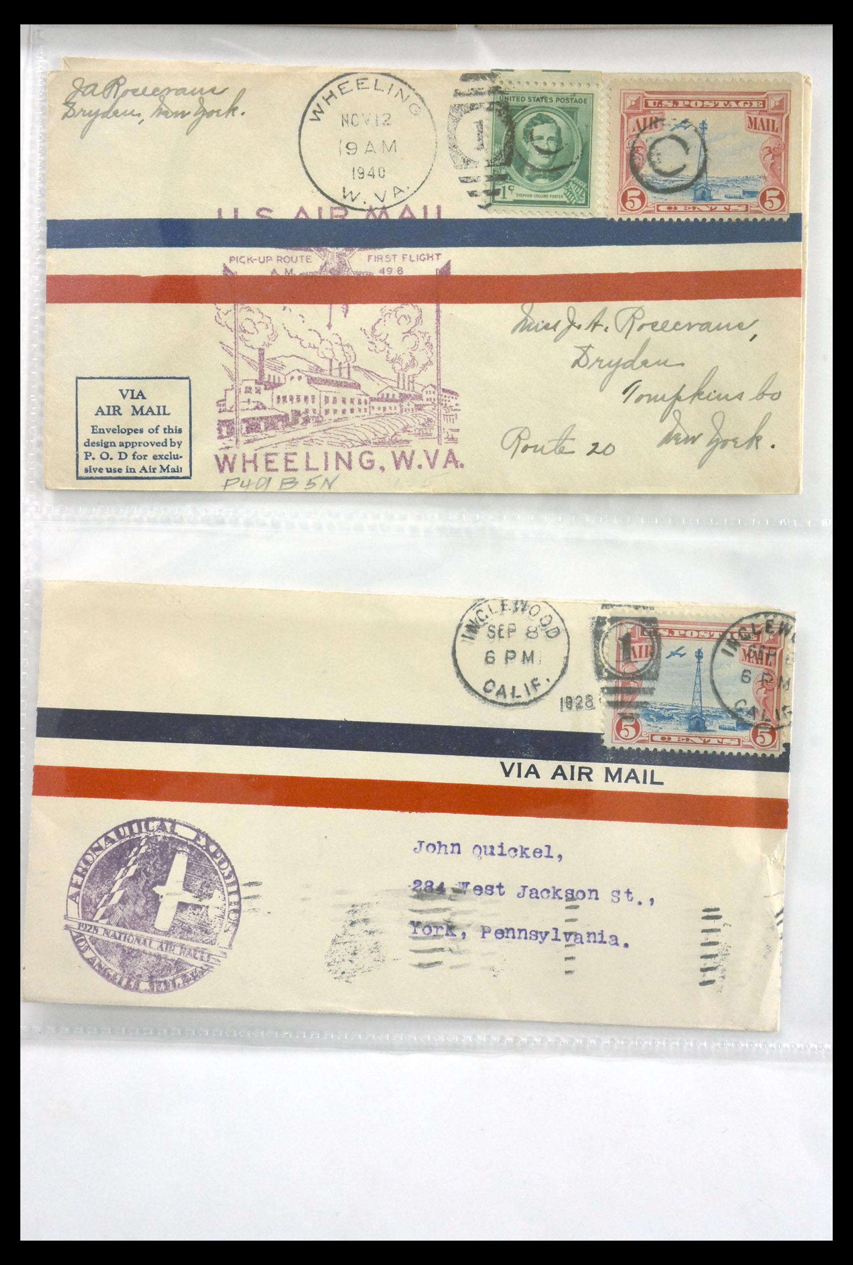 29830 058 - 29830 USA luchtpostbrieven ca. 1919-1932.