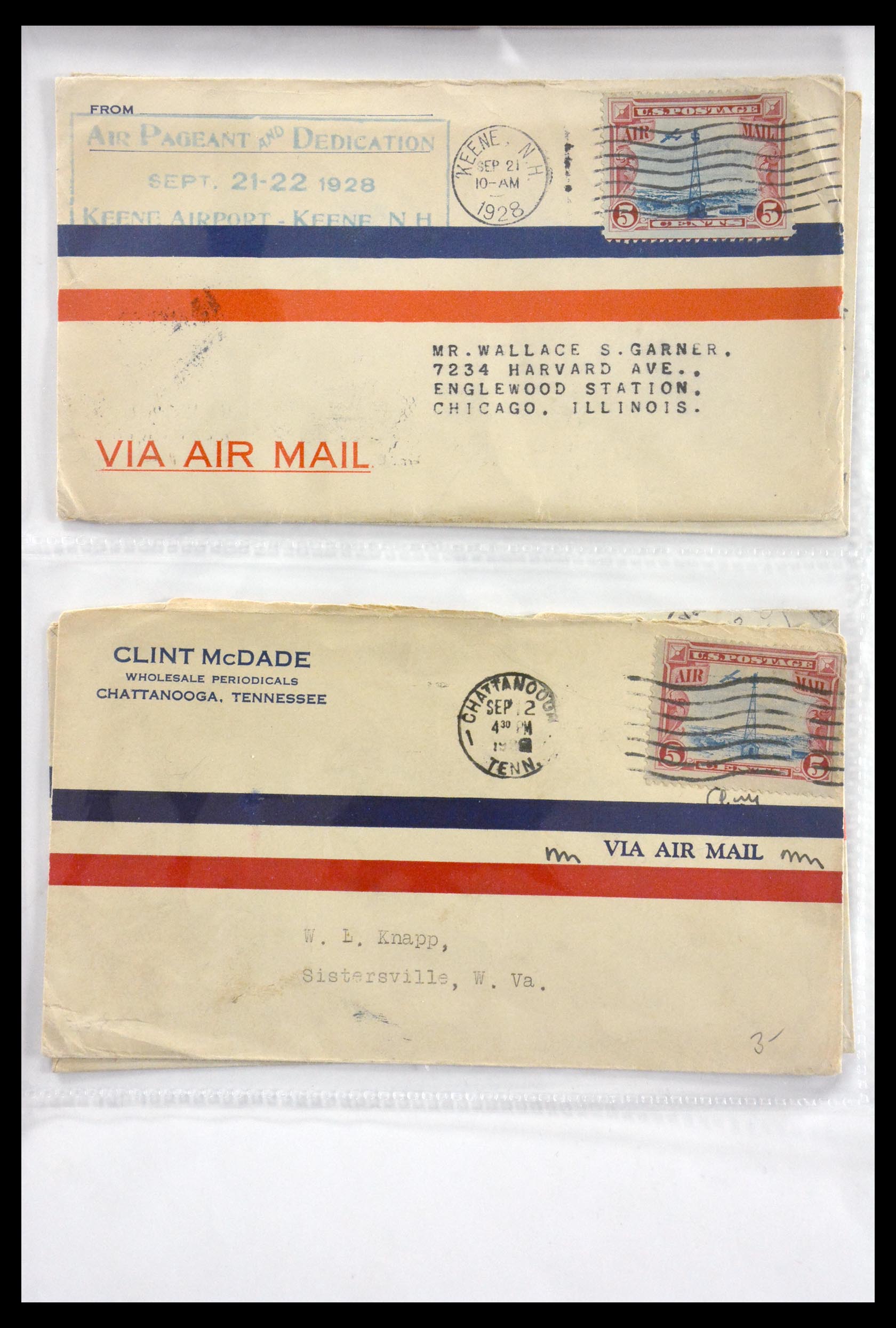 29830 059 - 29830 USA luchtpostbrieven ca. 1919-1932.