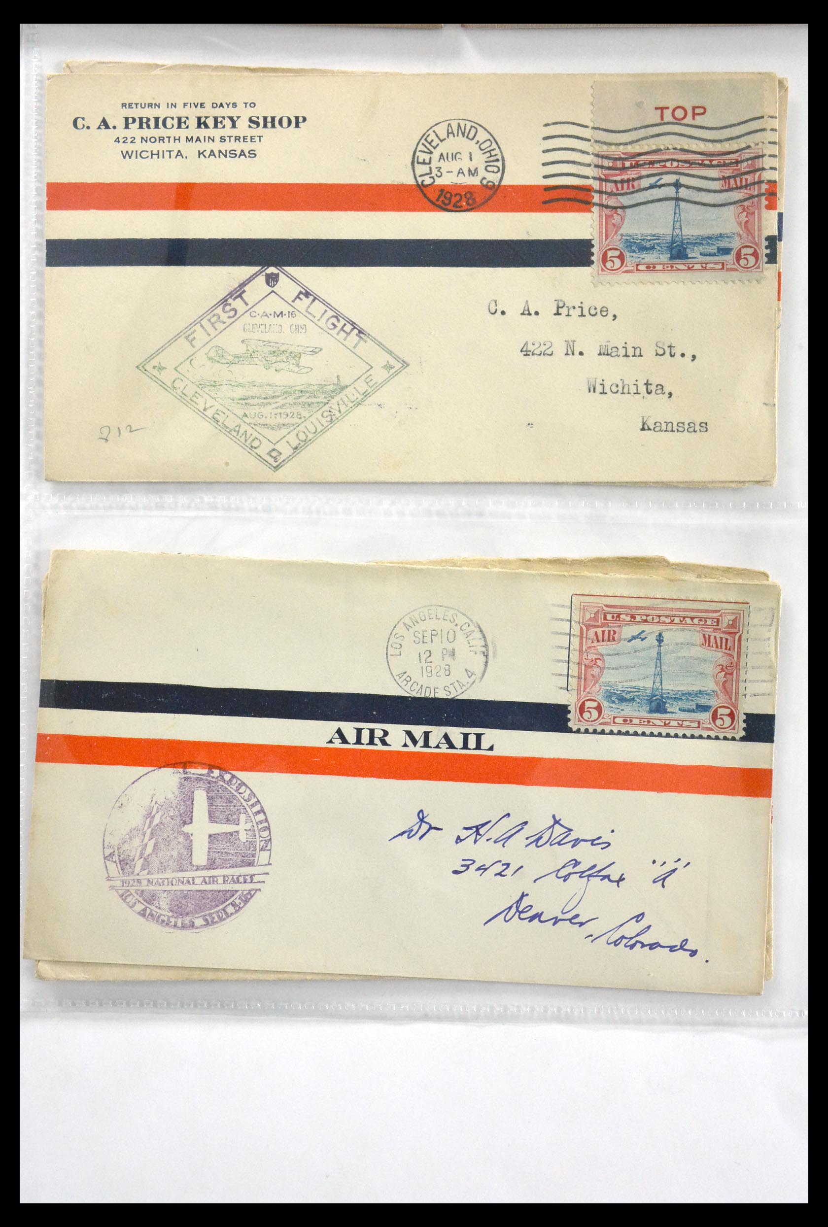 29830 060 - 29830 USA luchtpostbrieven ca. 1919-1932.
