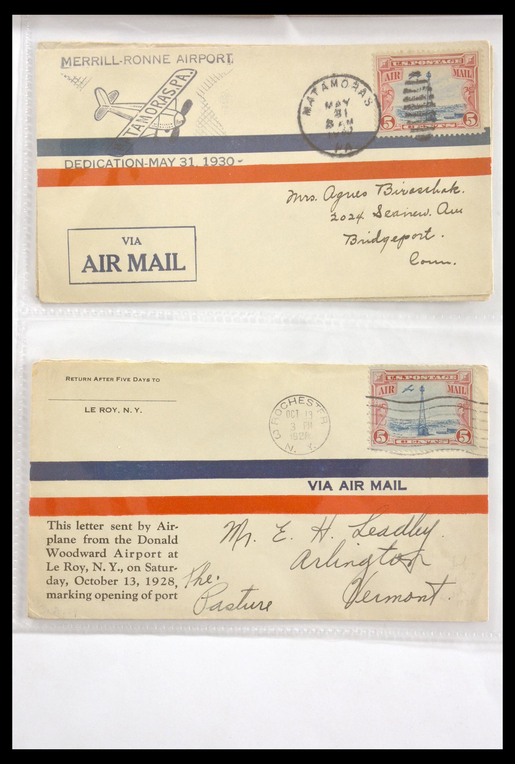 29830 064 - 29830 USA luchtpostbrieven ca. 1919-1932.