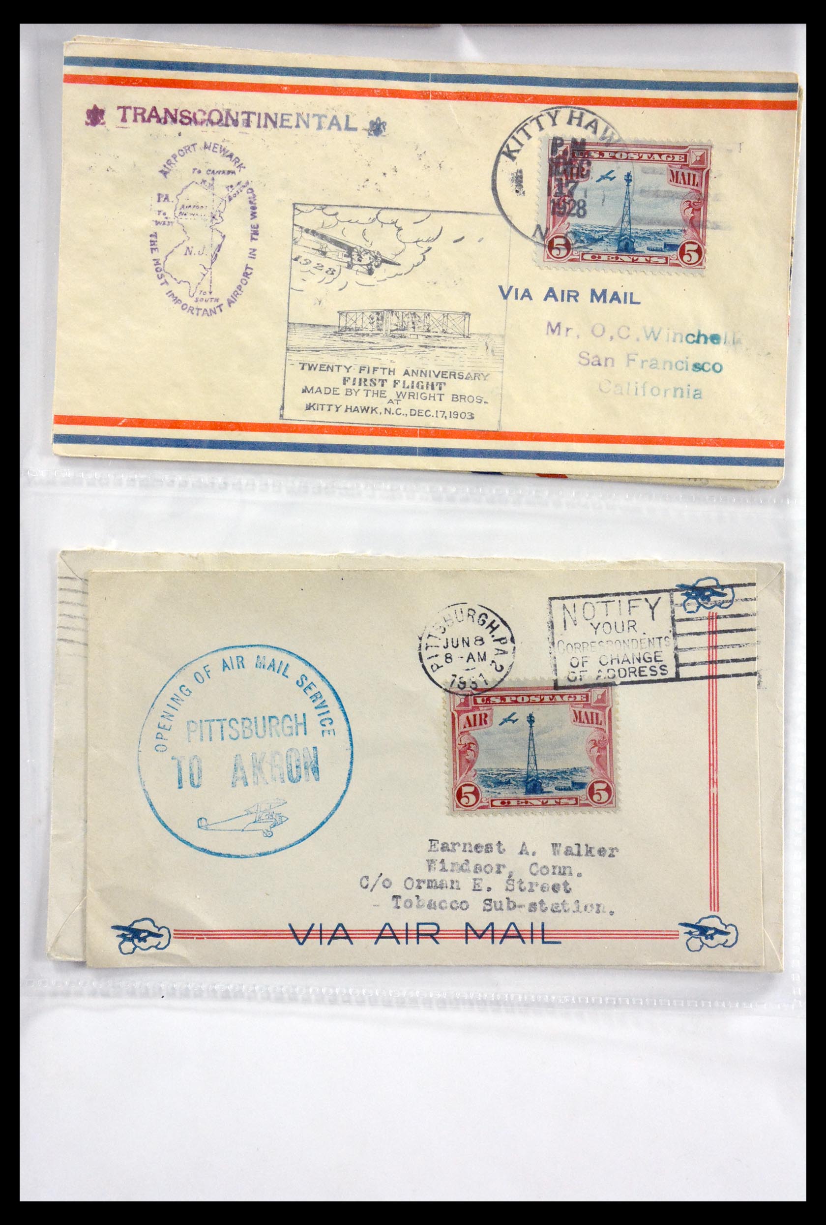 29830 065 - 29830 USA luchtpostbrieven ca. 1919-1932.