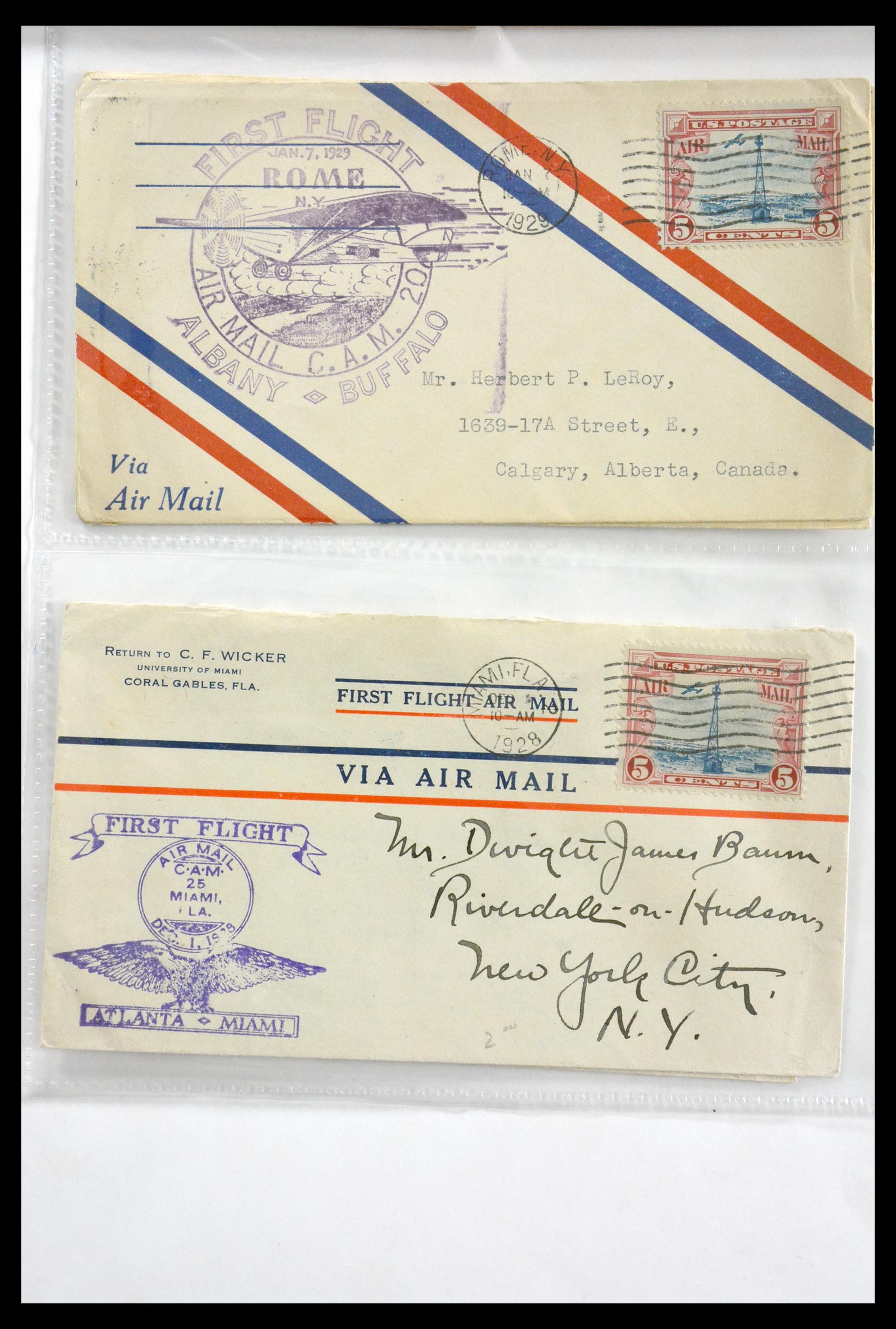 29830 066 - 29830 USA luchtpostbrieven ca. 1919-1932.