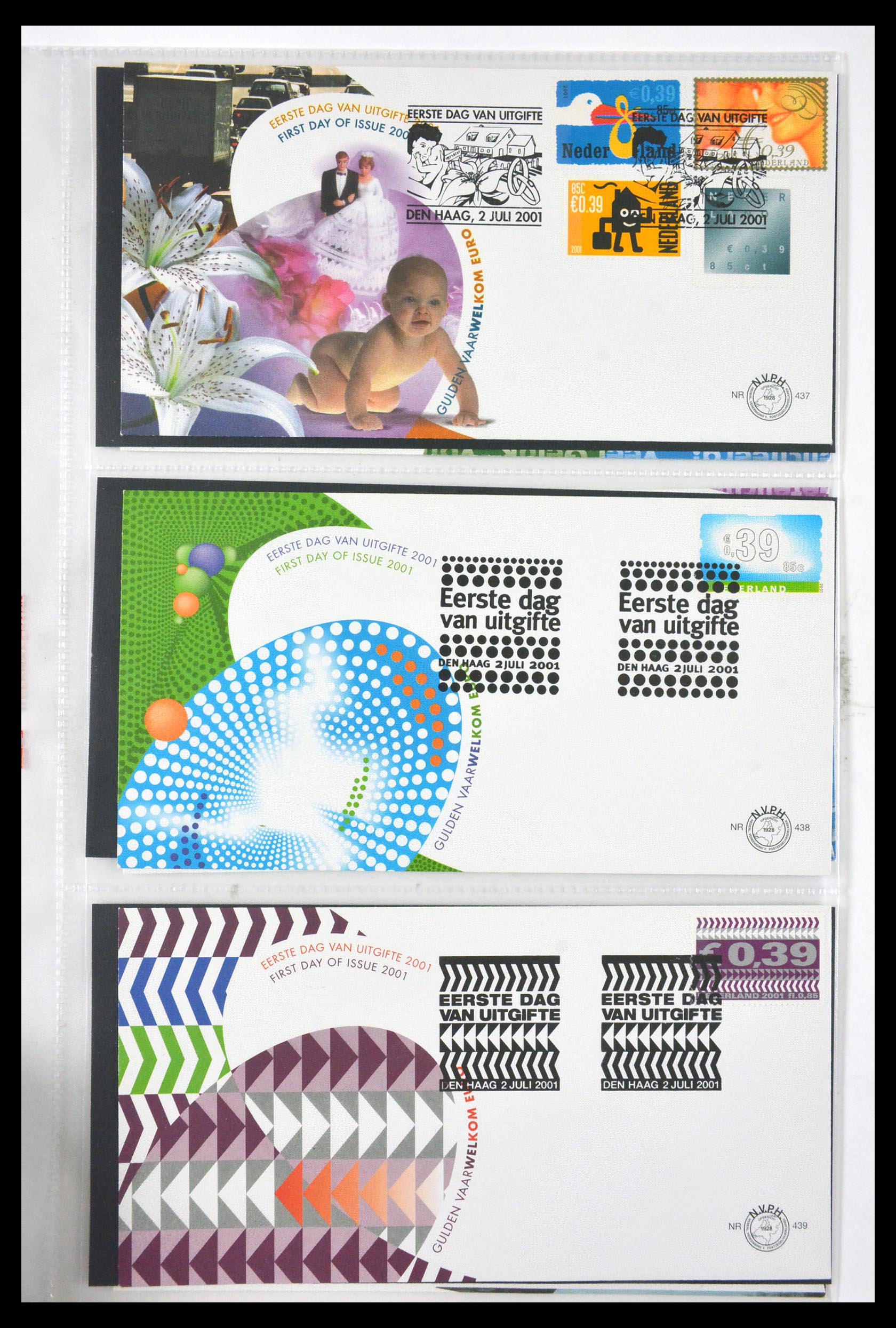 29850 001 - 29850 Netherlands FDC's 2001-2012.