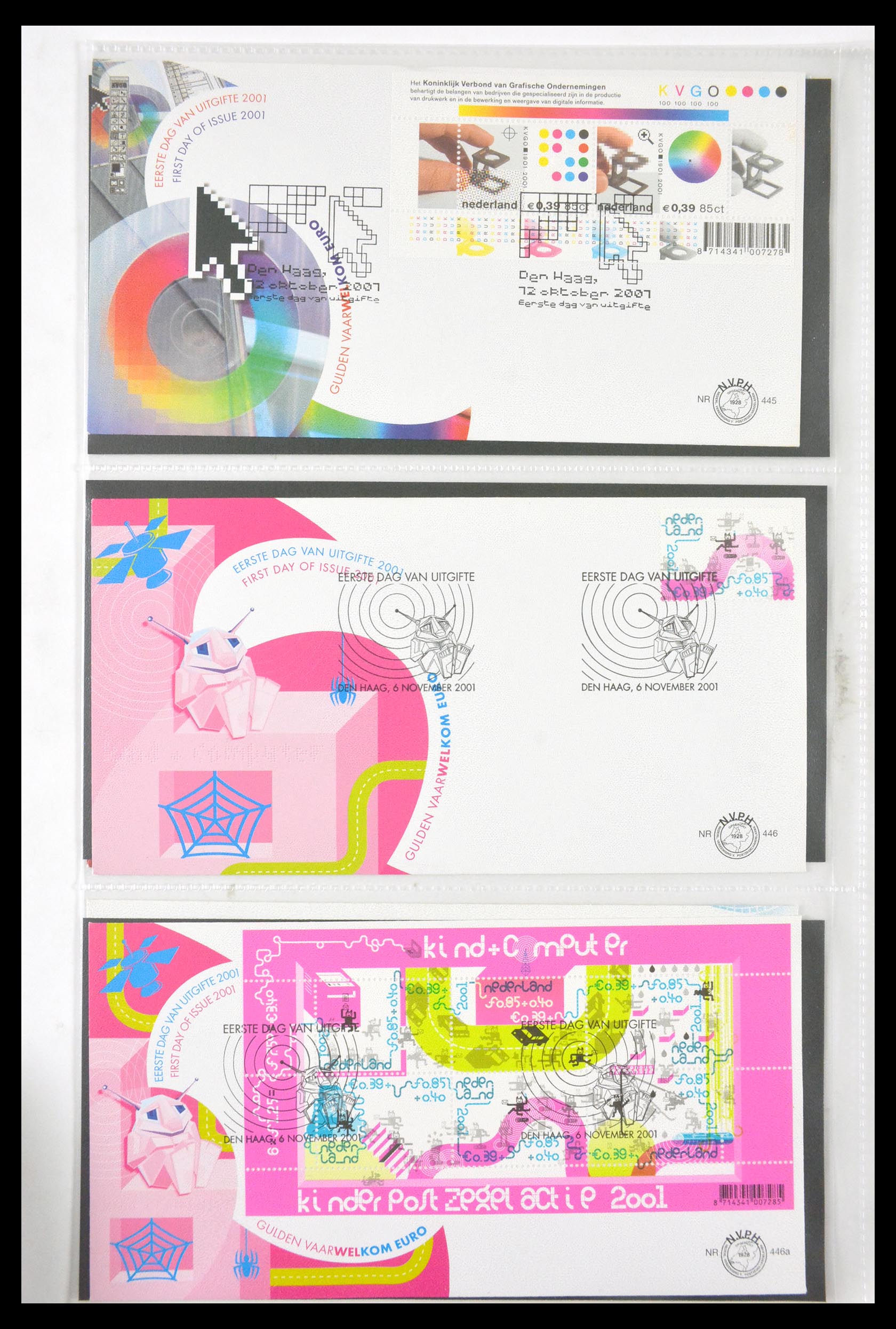 29850 004 - 29850 Netherlands FDC's 2001-2012.