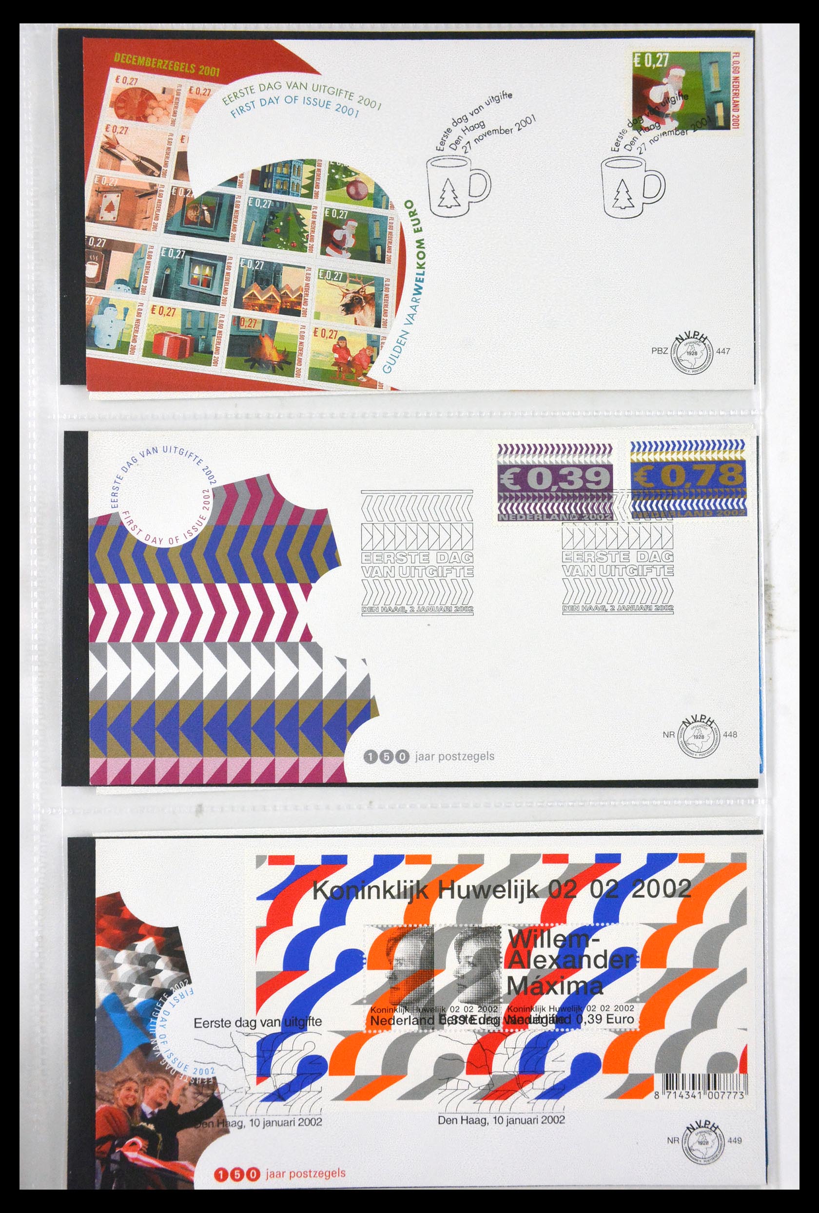 29850 005 - 29850 Netherlands FDC's 2001-2012.