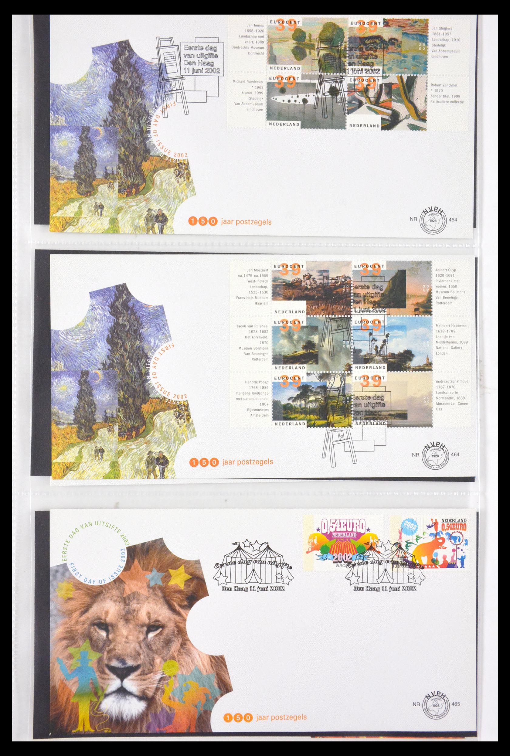 29850 011 - 29850 Netherlands FDC's 2001-2012.