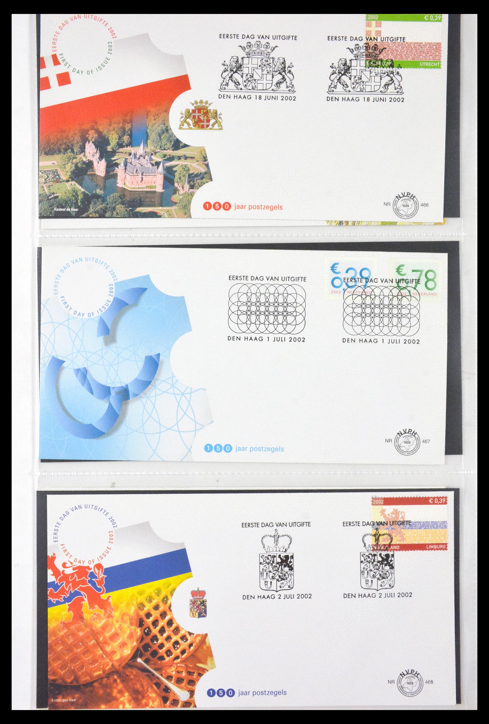 29850 012 - 29850 Netherlands FDC's 2001-2012.