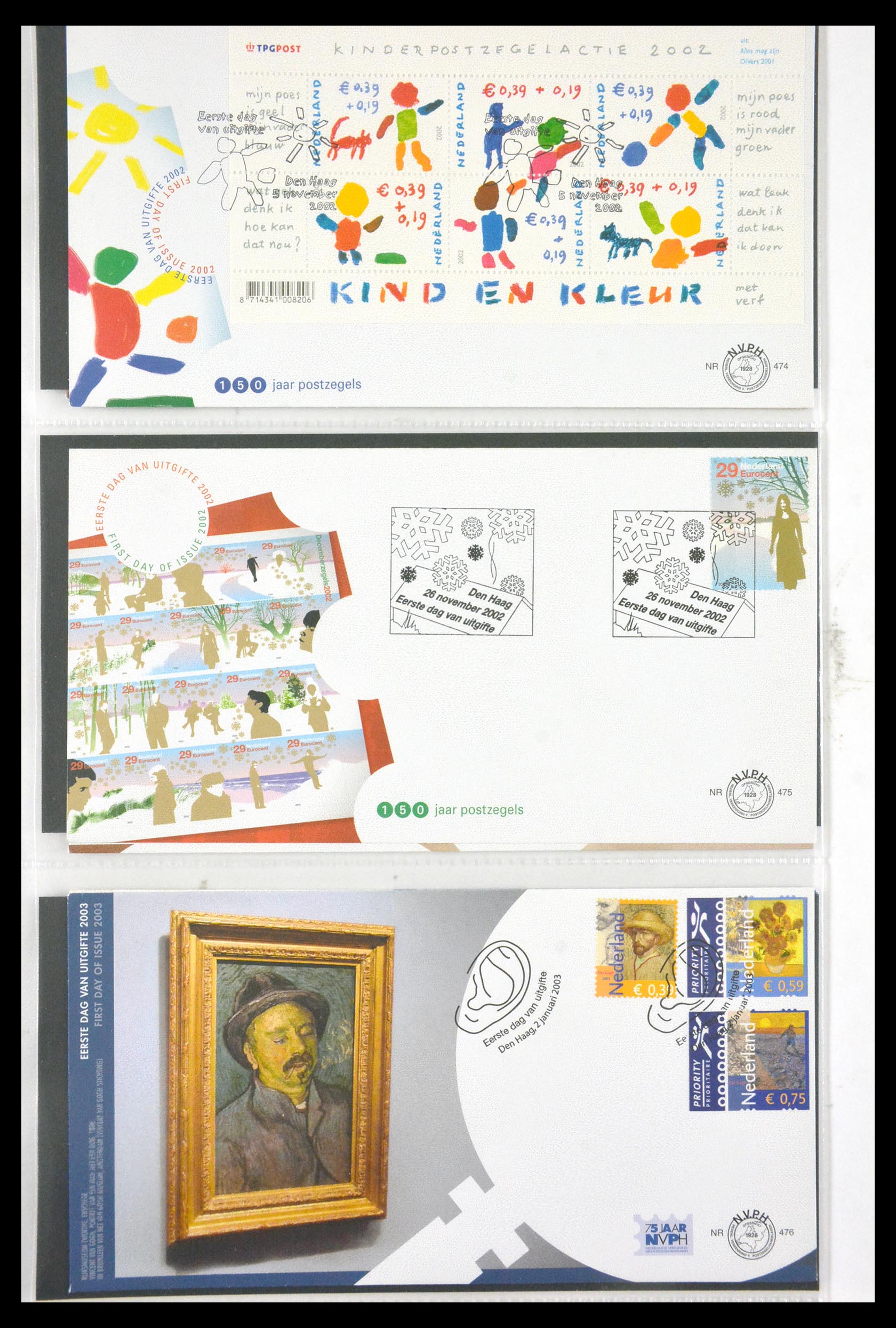 29850 015 - 29850 Netherlands FDC's 2001-2012.