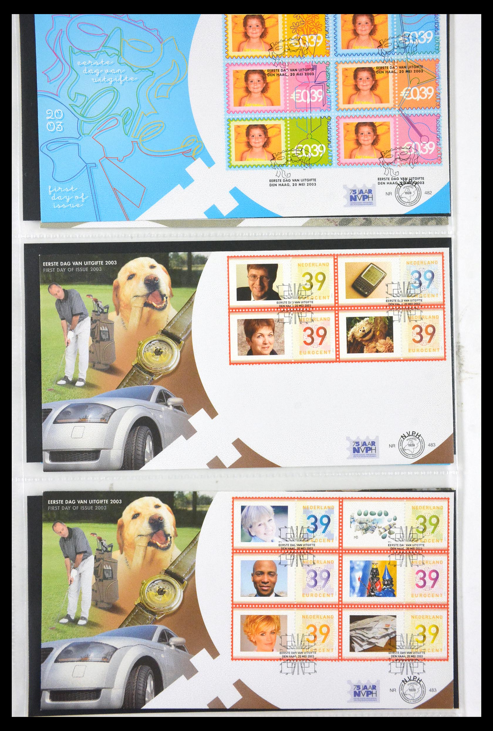 29850 019 - 29850 Netherlands FDC's 2001-2012.
