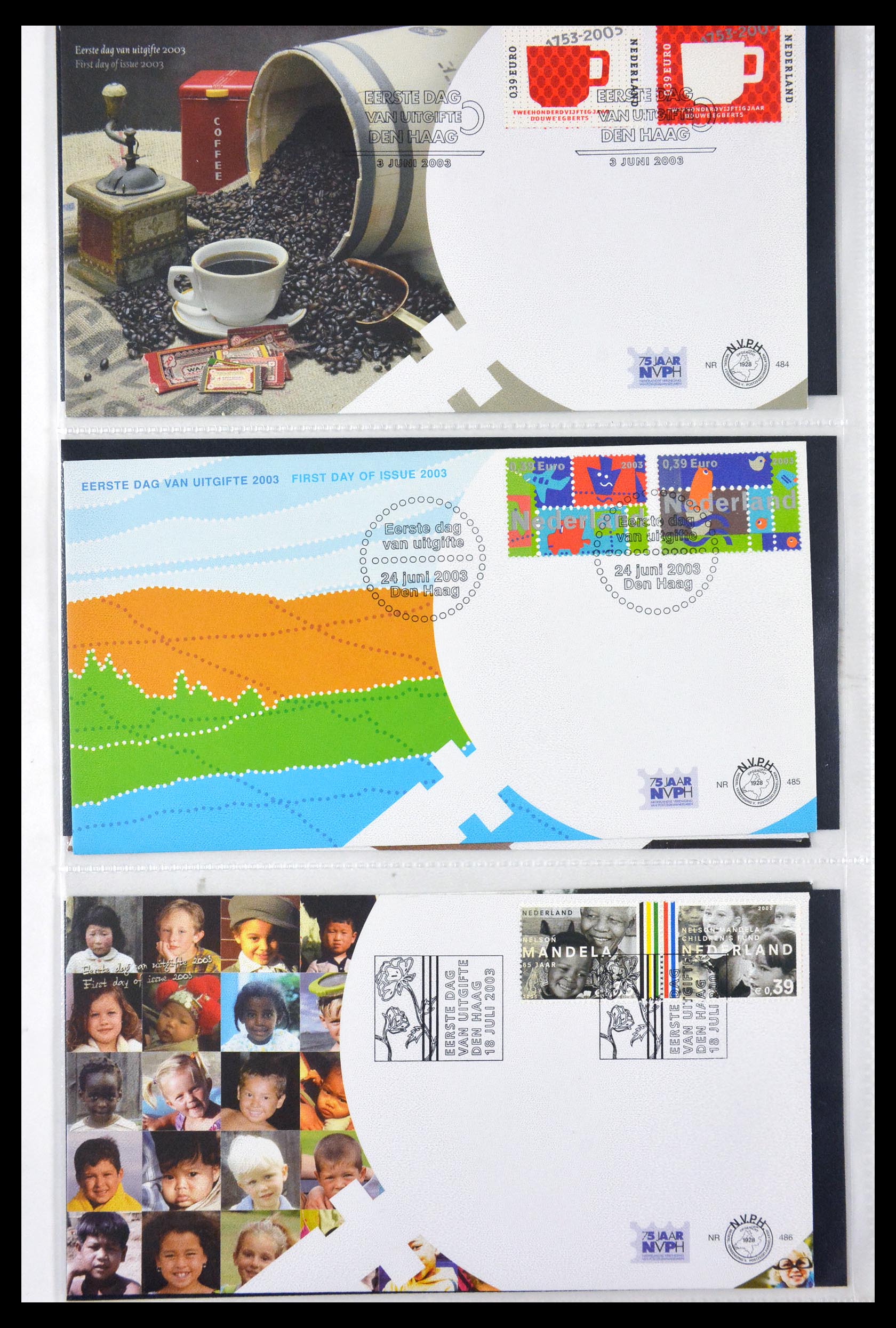 29850 020 - 29850 Netherlands FDC's 2001-2012.