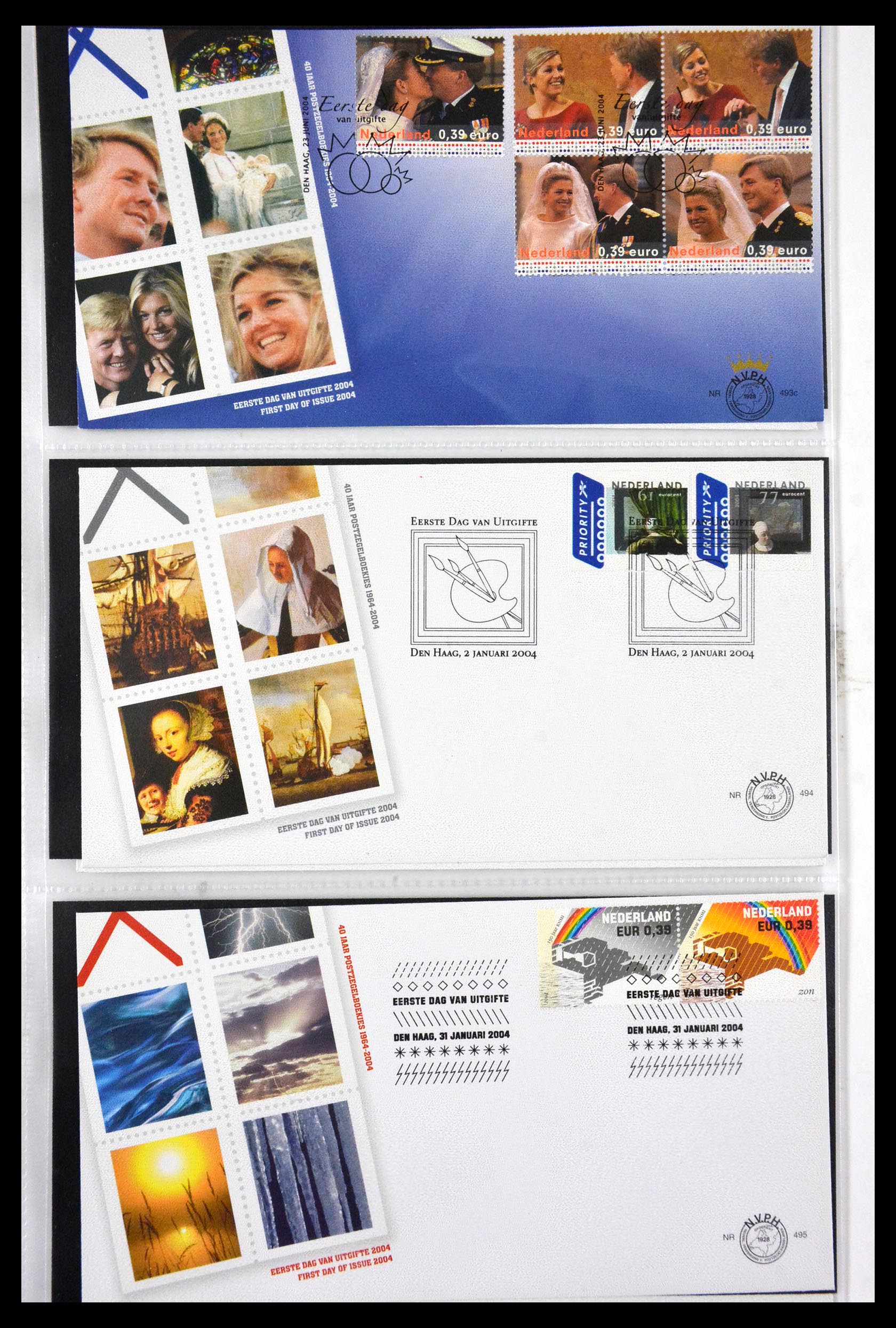 29850 025 - 29850 Netherlands FDC's 2001-2012.