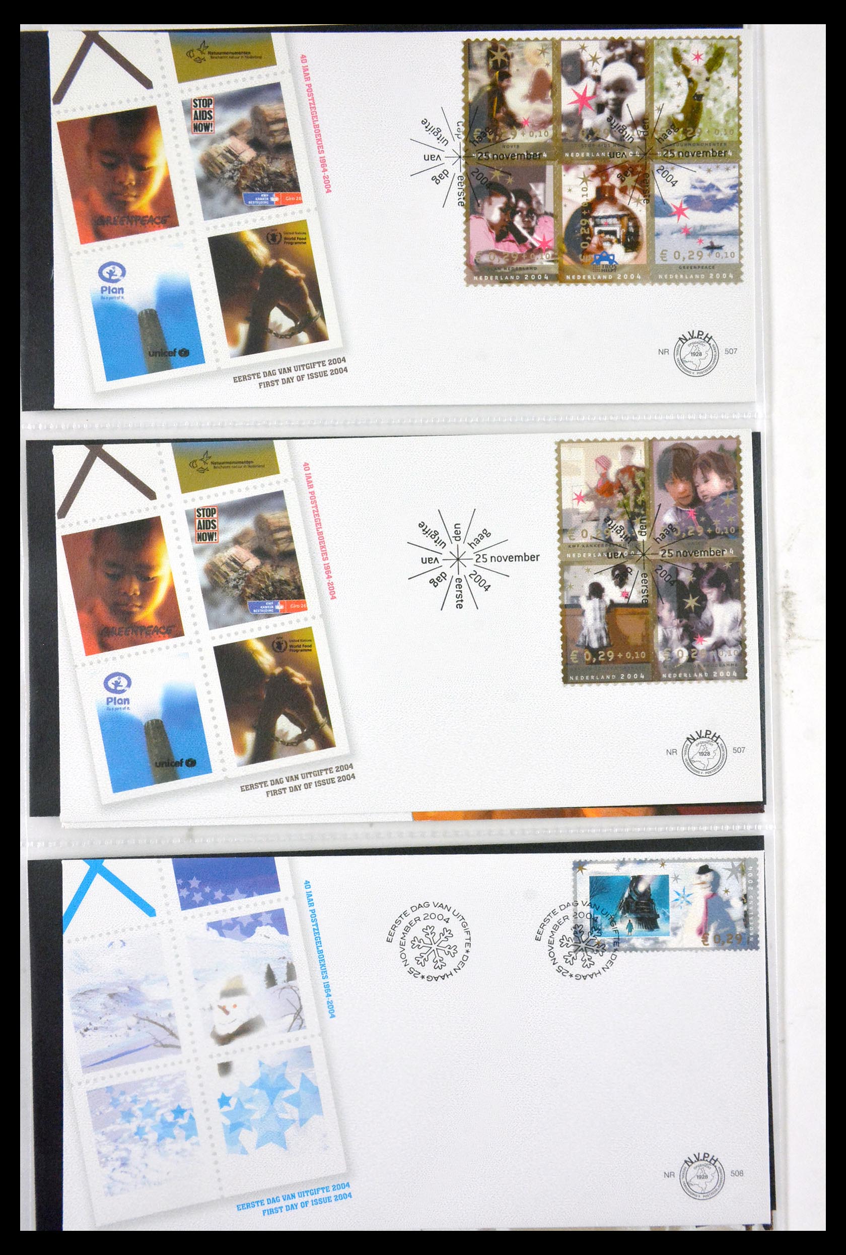 29850 031 - 29850 Netherlands FDC's 2001-2012.