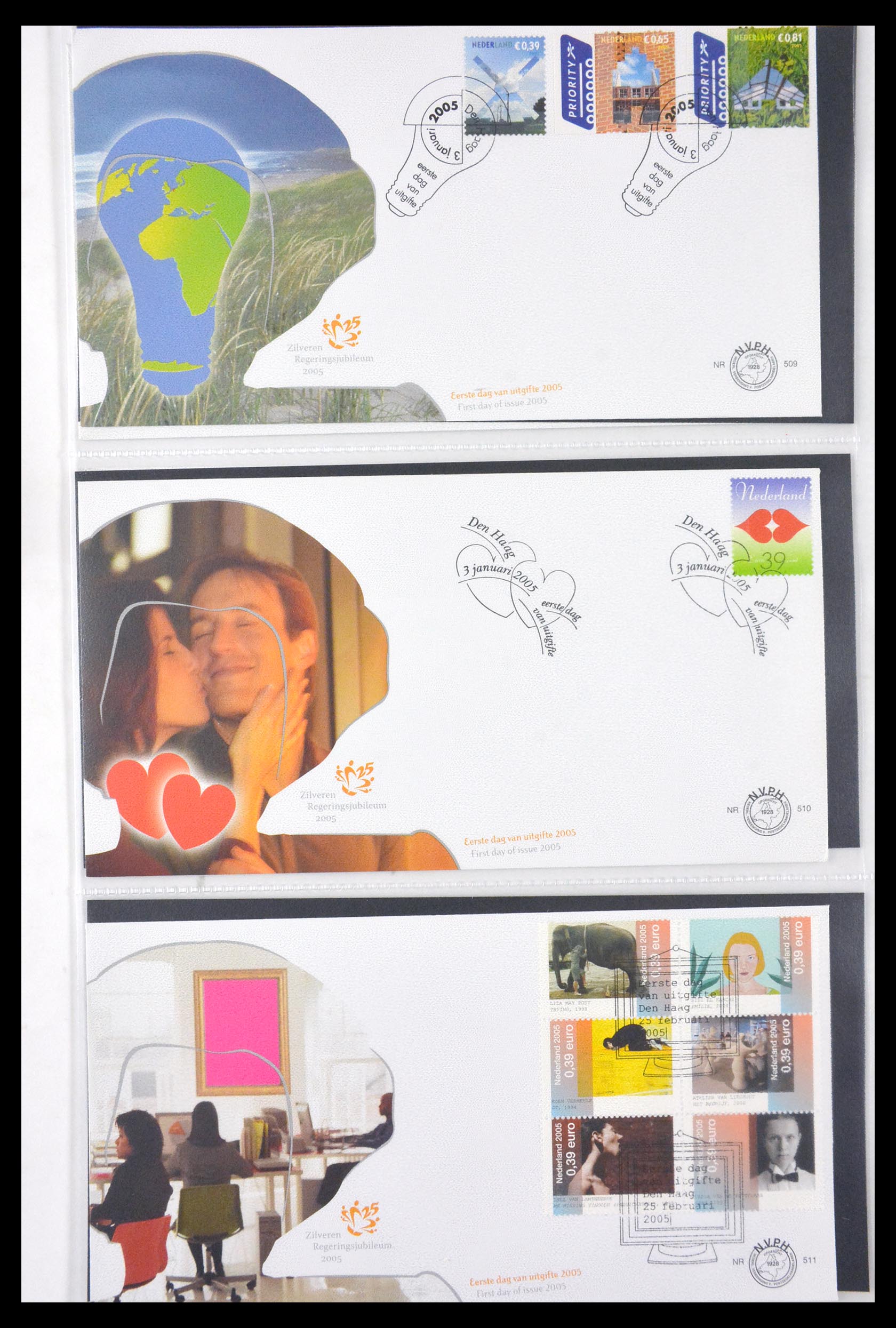 29850 032 - 29850 Netherlands FDC's 2001-2012.