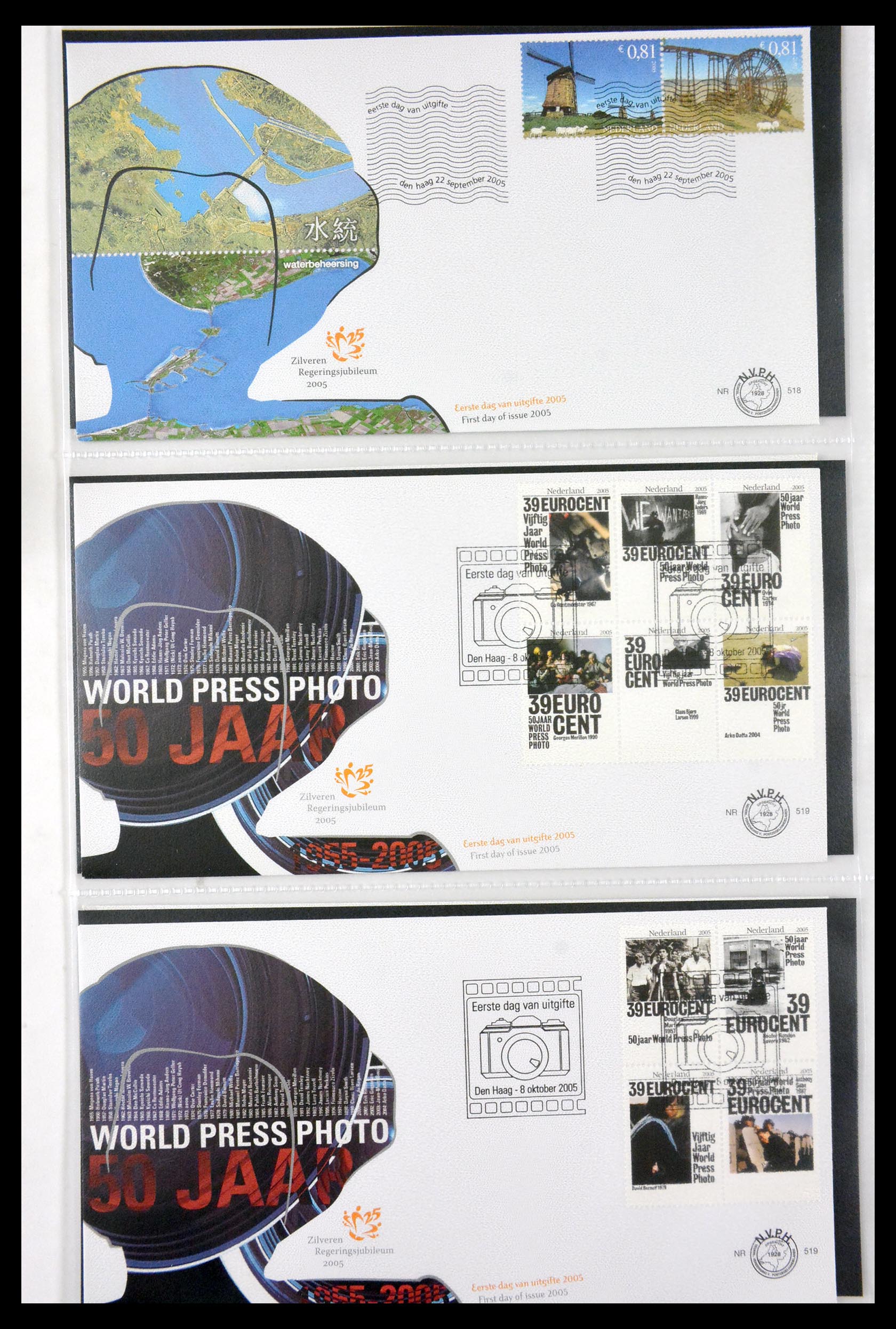 29850 036 - 29850 Netherlands FDC's 2001-2012.