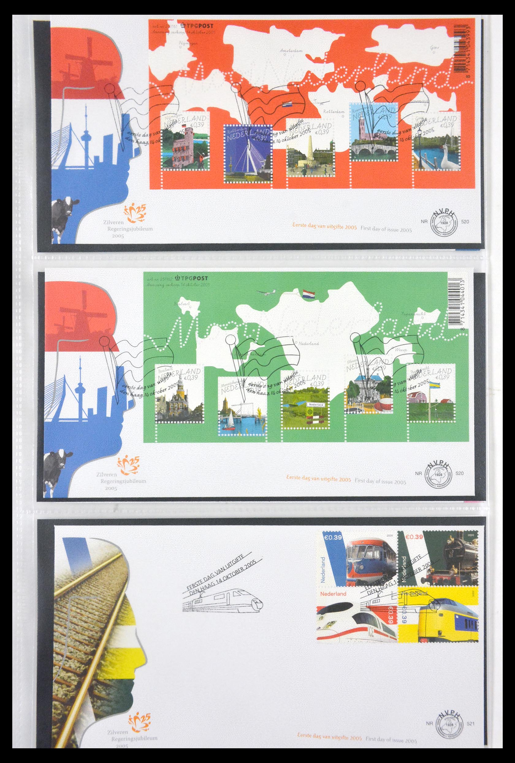 29850 037 - 29850 Netherlands FDC's 2001-2012.