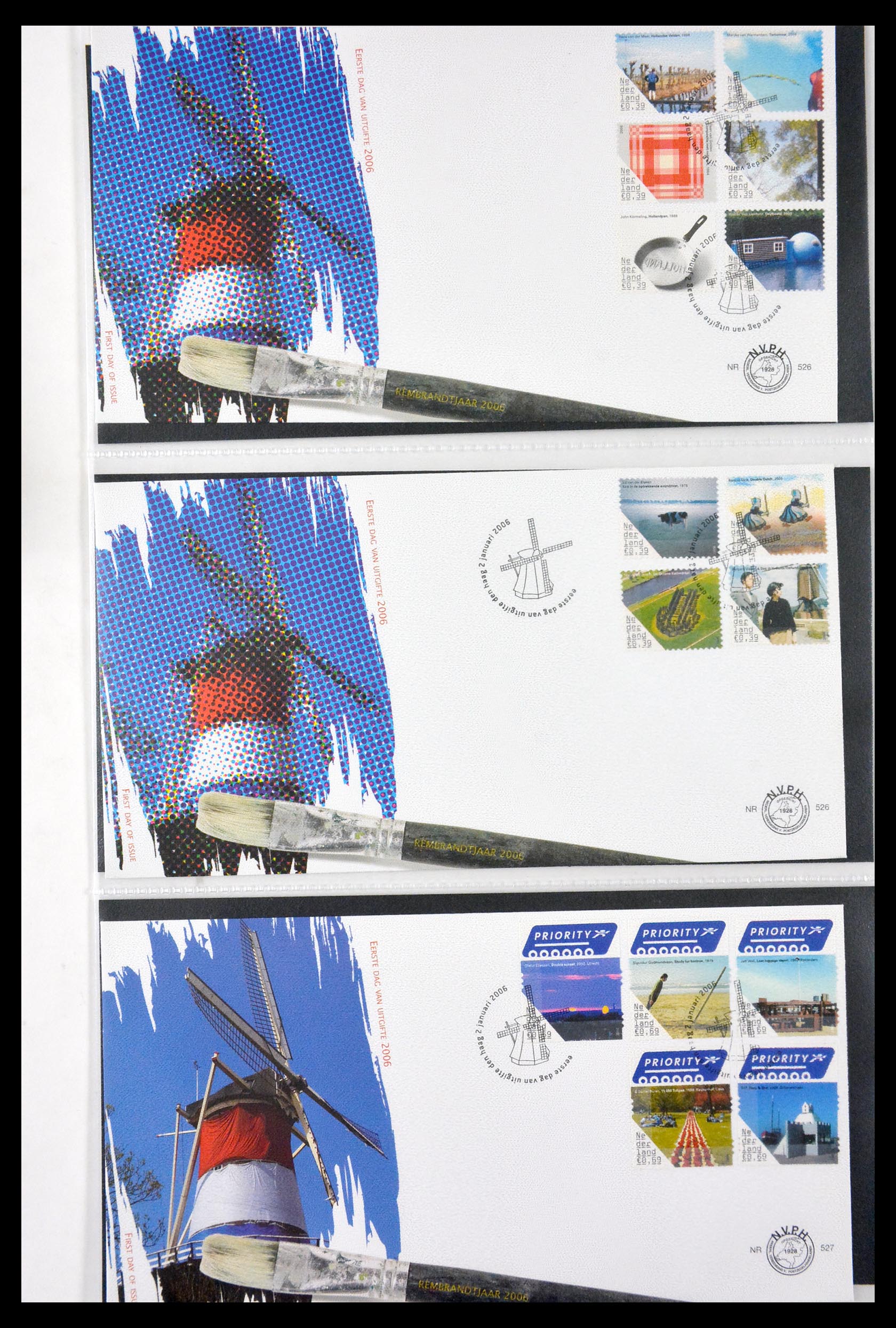 29850 040 - 29850 Netherlands FDC's 2001-2012.