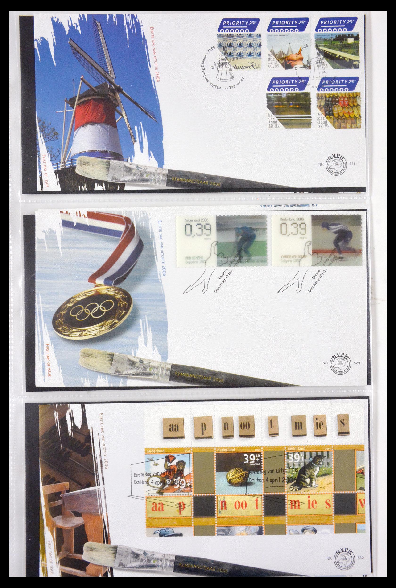 29850 041 - 29850 Netherlands FDC's 2001-2012.
