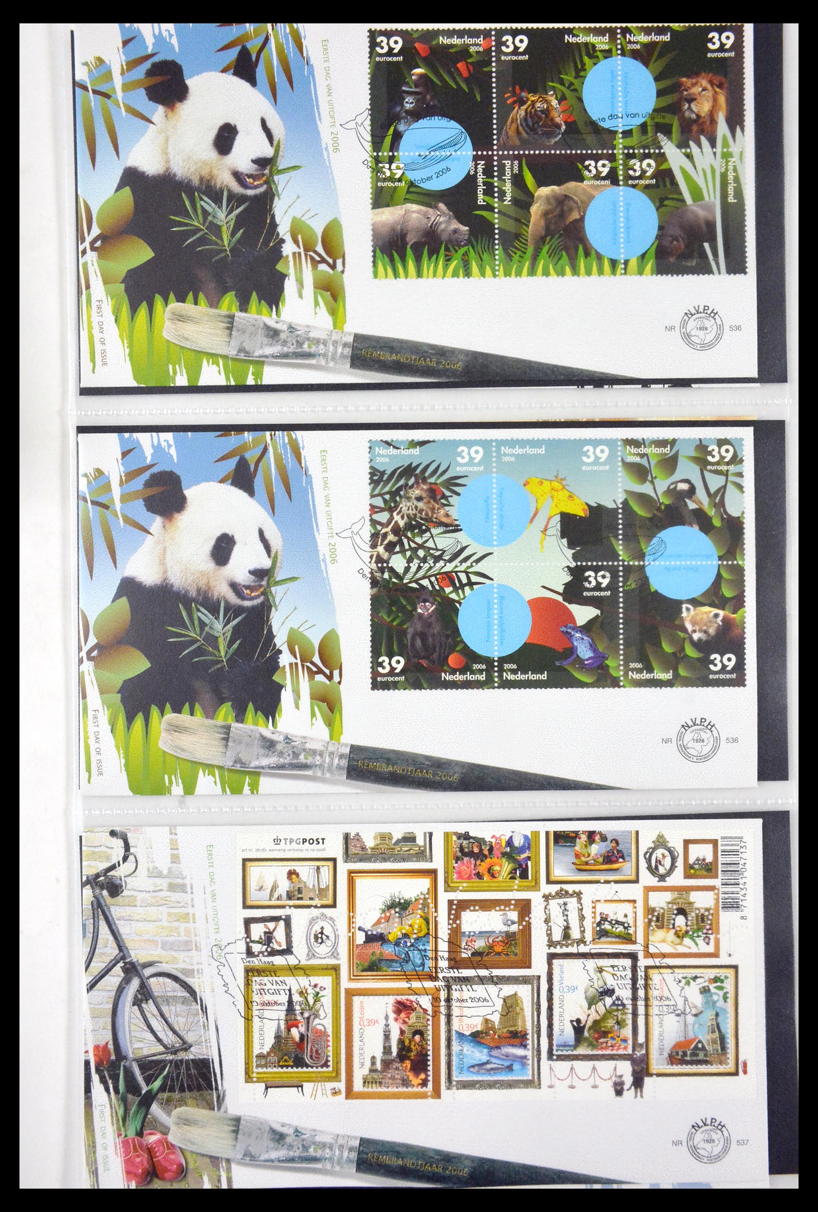 29850 044 - 29850 Netherlands FDC's 2001-2012.