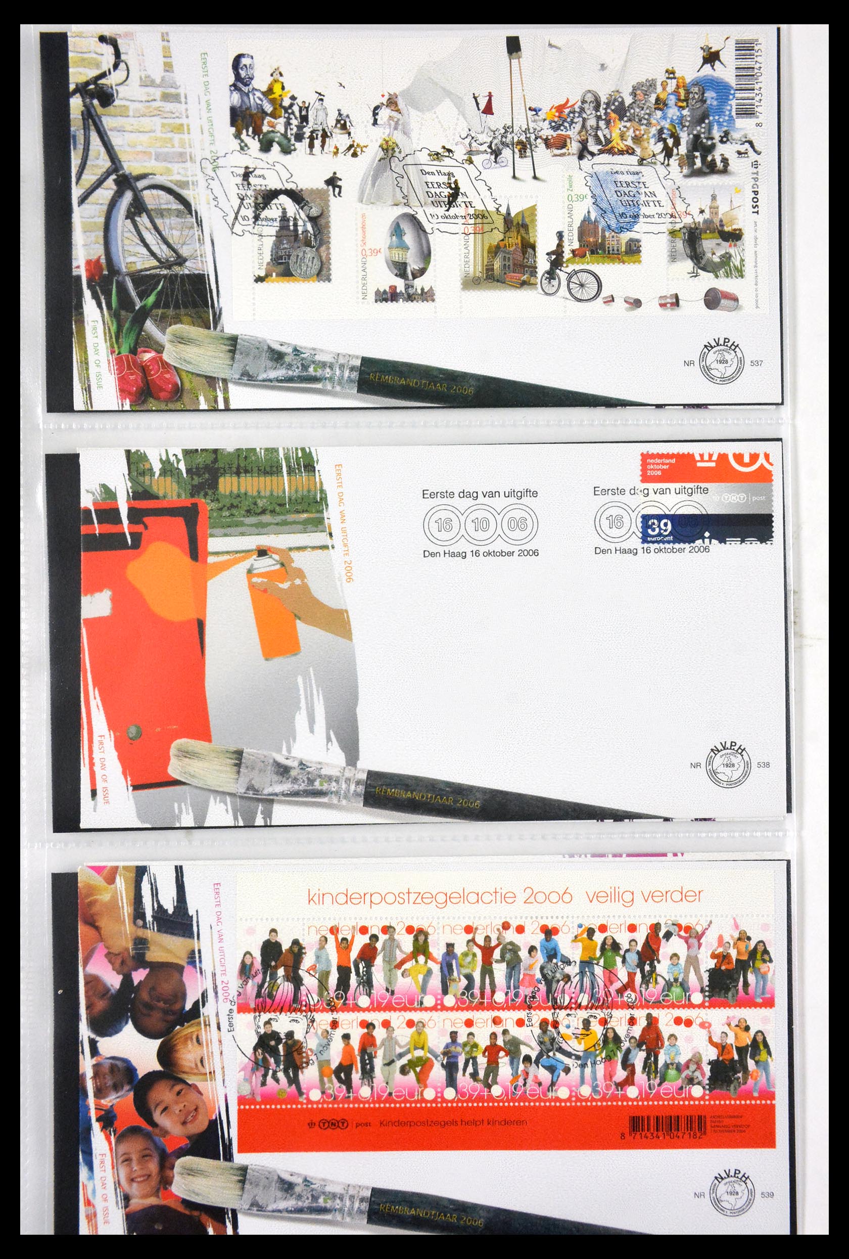 29850 045 - 29850 Netherlands FDC's 2001-2012.