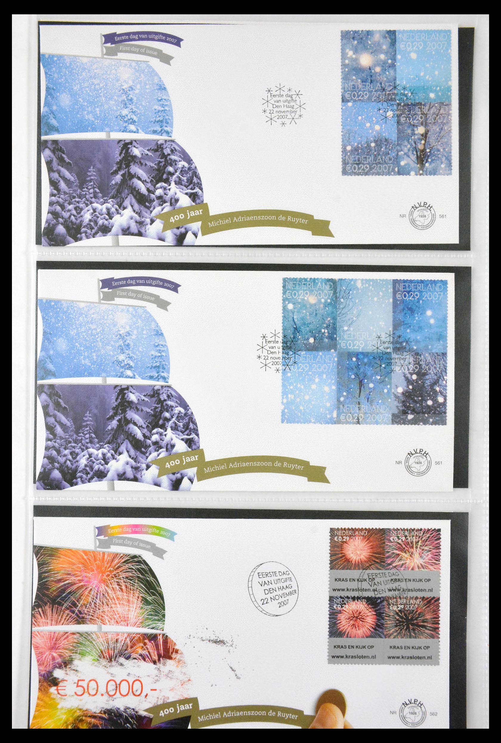 29850 052 - 29850 Netherlands FDC's 2001-2012.