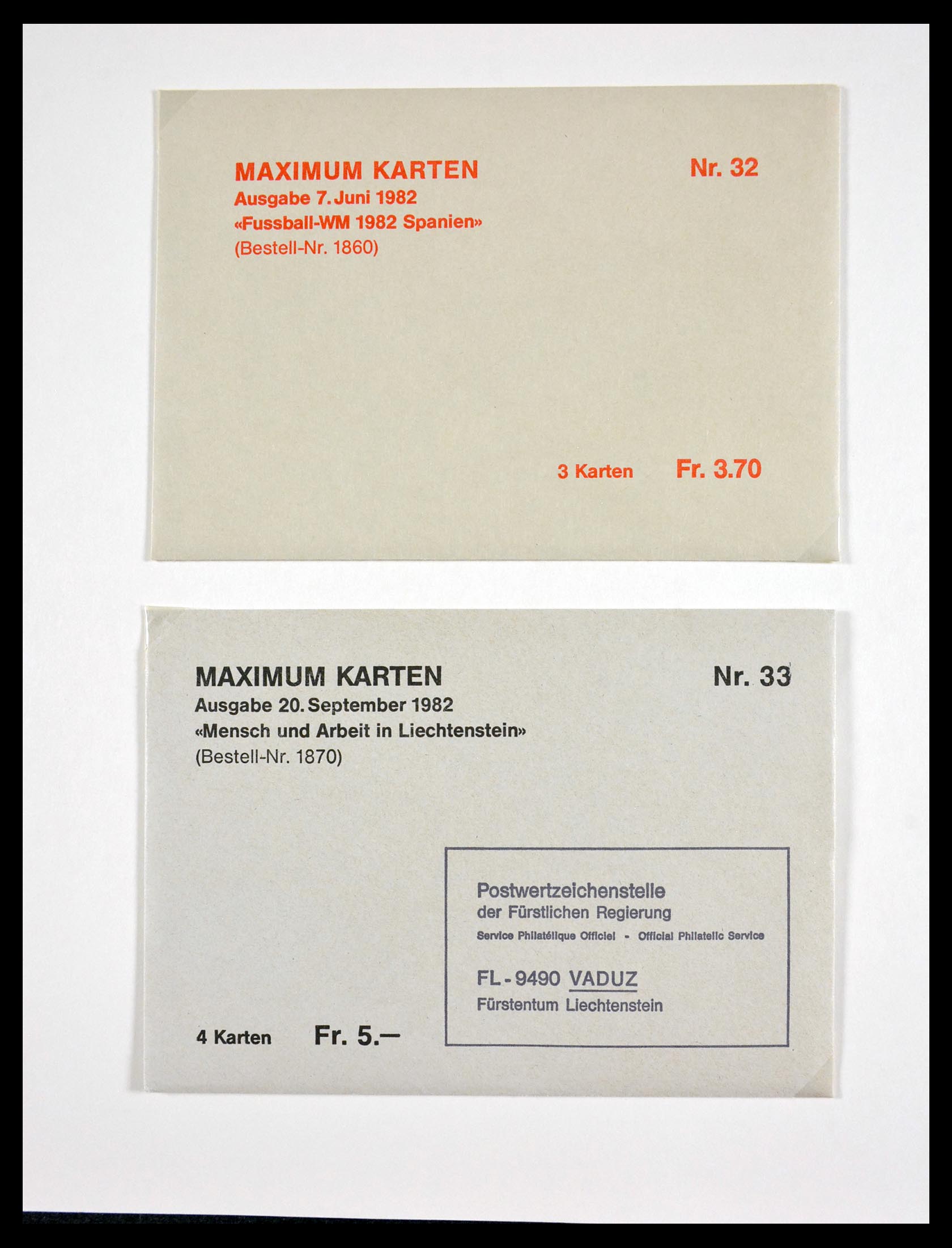 29858 228 - 29858 Liechtenstein 1912-1988.