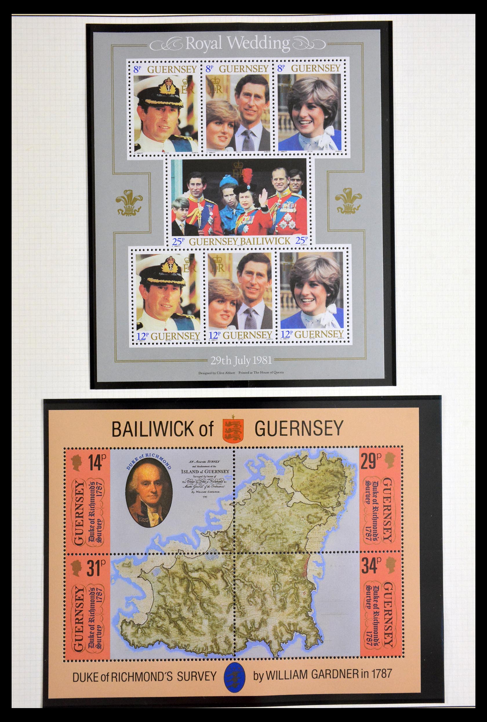 29865 002 - 29865 Guernsey/Alderney sheetlets 1975-2014!