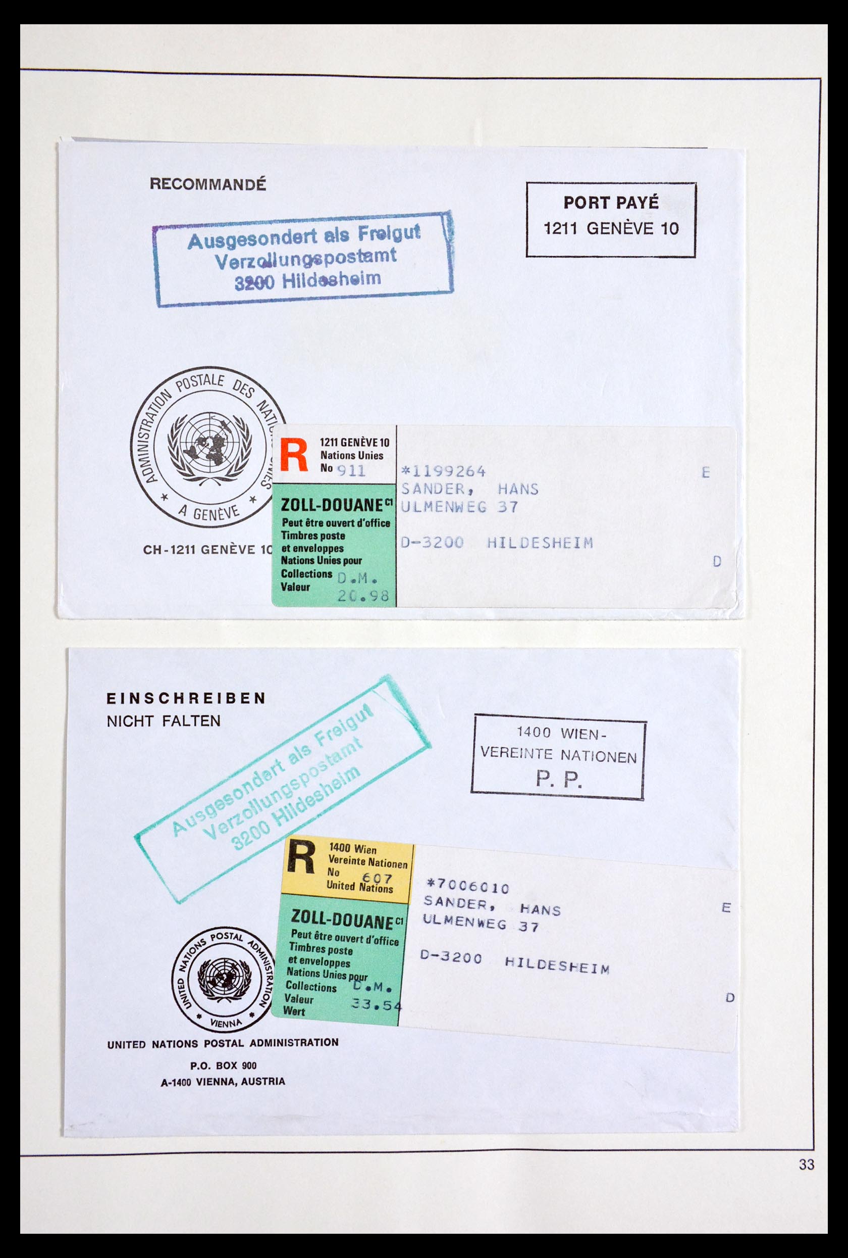 29866 153 - 29866 Verenigde Naties 1951-2001.