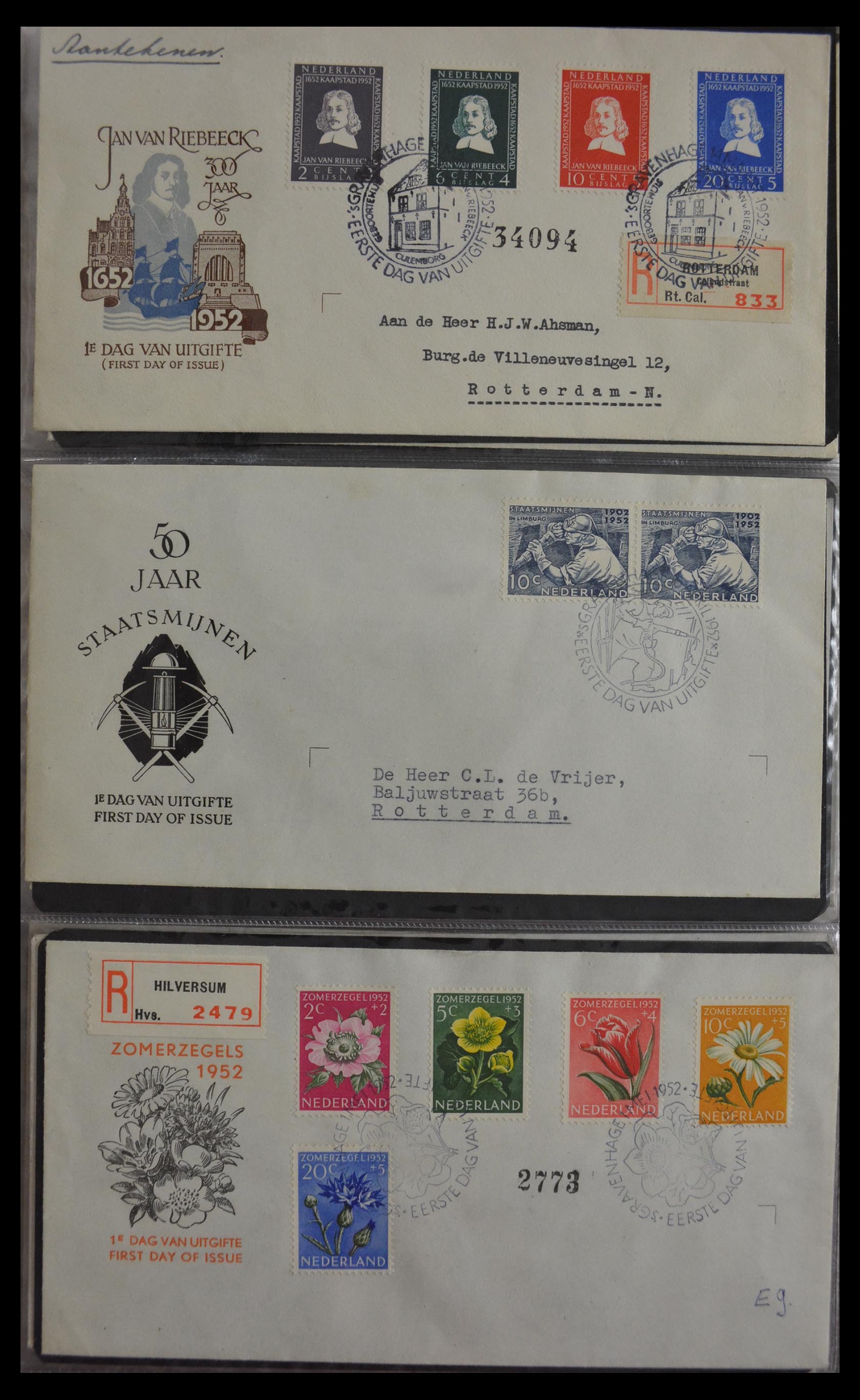 29948 004 - 29948 Netherlands FDC's 1950-2018!