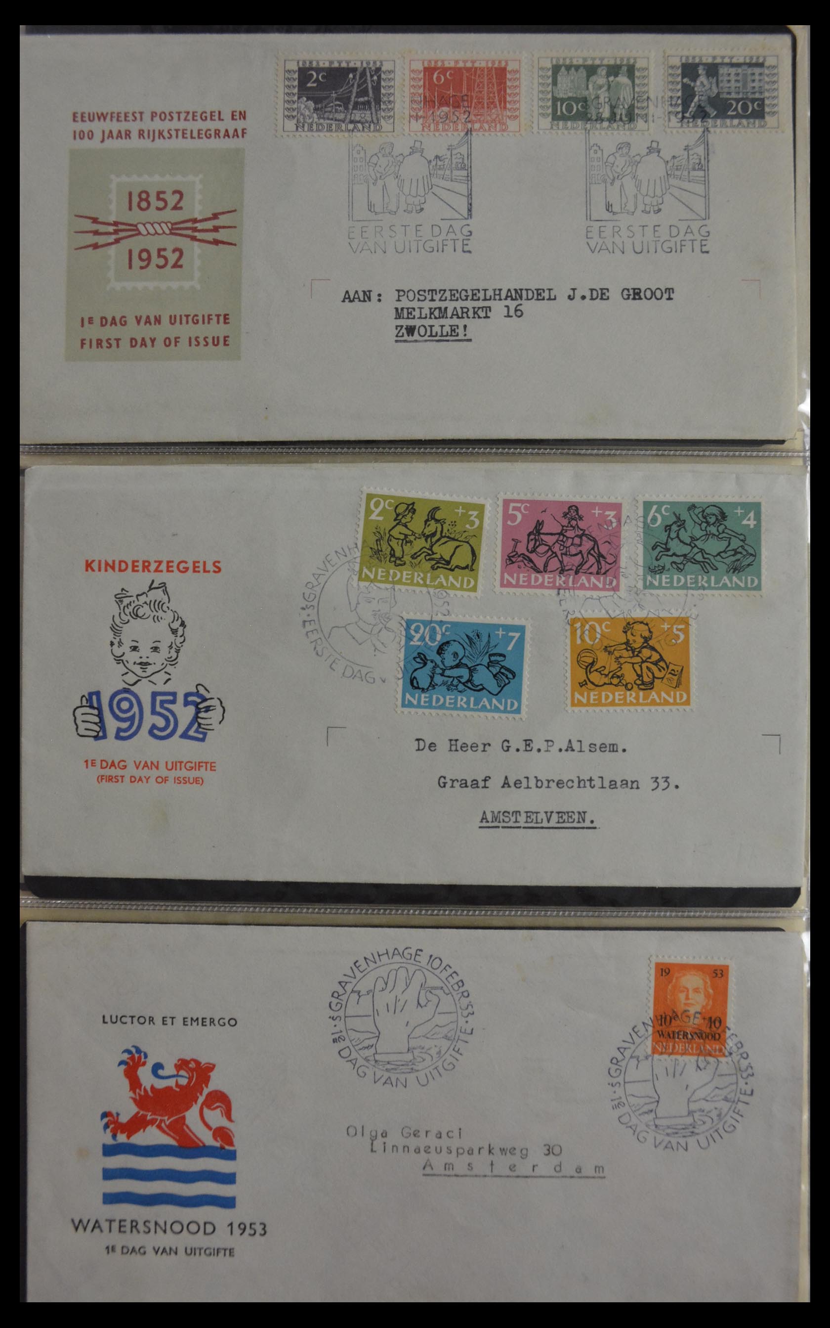 29948 005 - 29948 Netherlands FDC's 1950-2018!