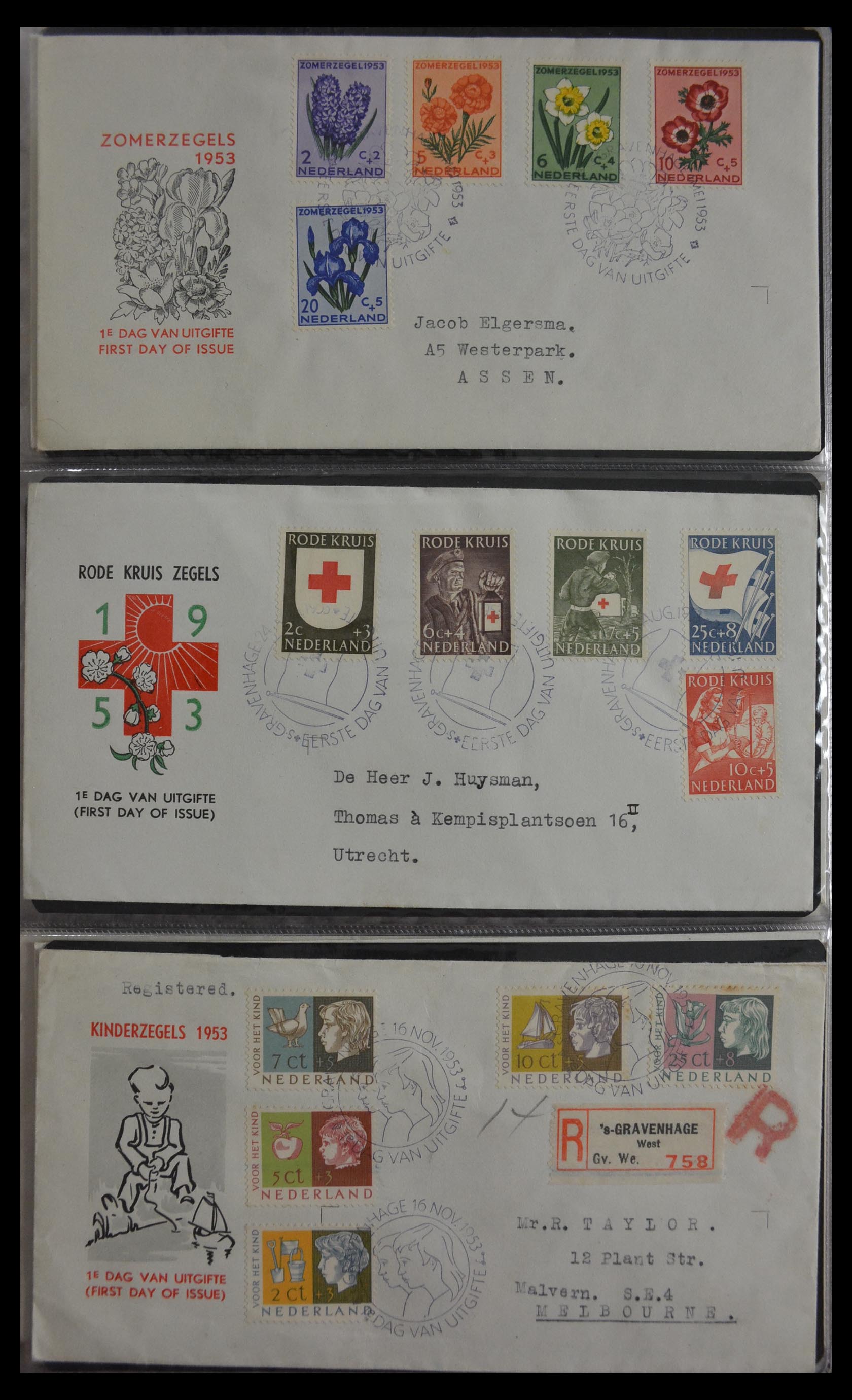 29948 006 - 29948 Netherlands FDC's 1950-2018!