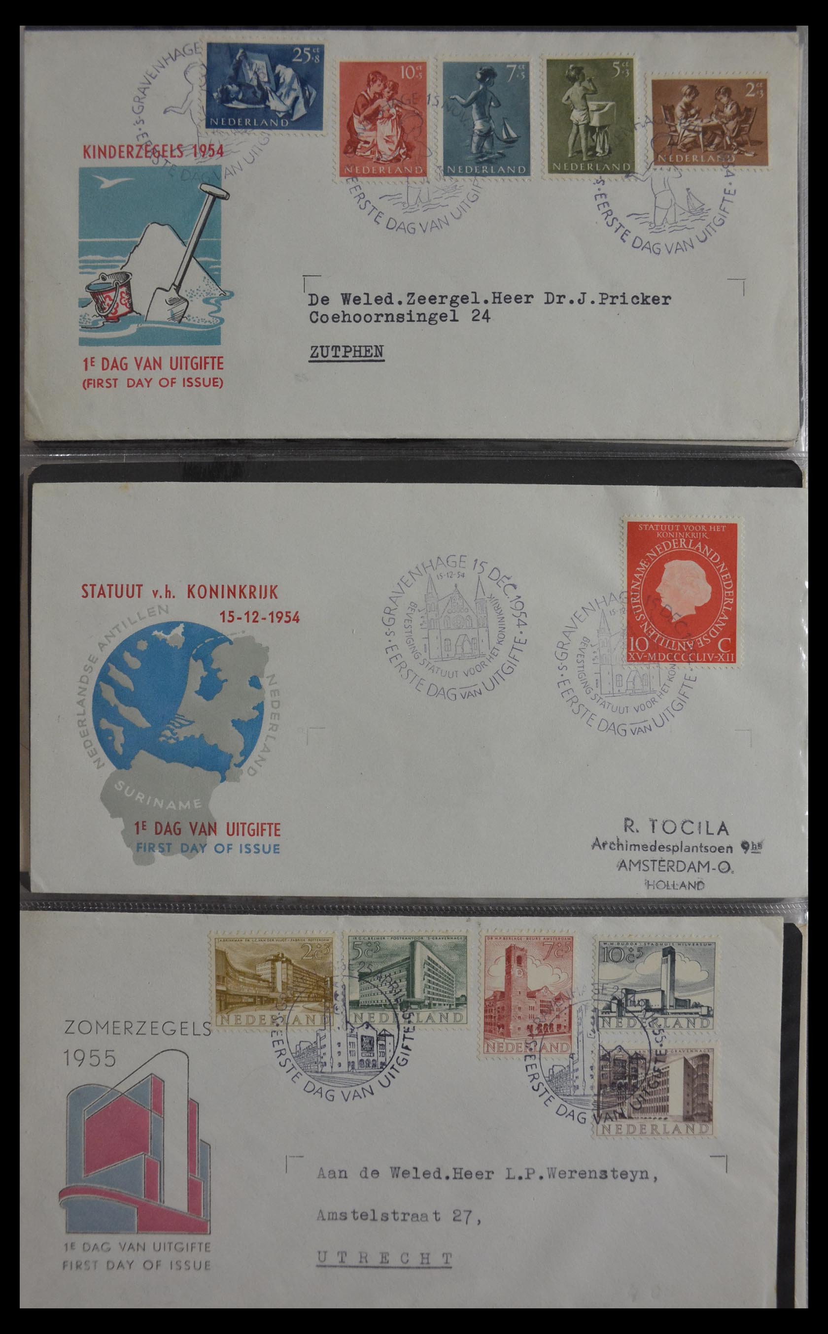 29948 008 - 29948 Netherlands FDC's 1950-2018!